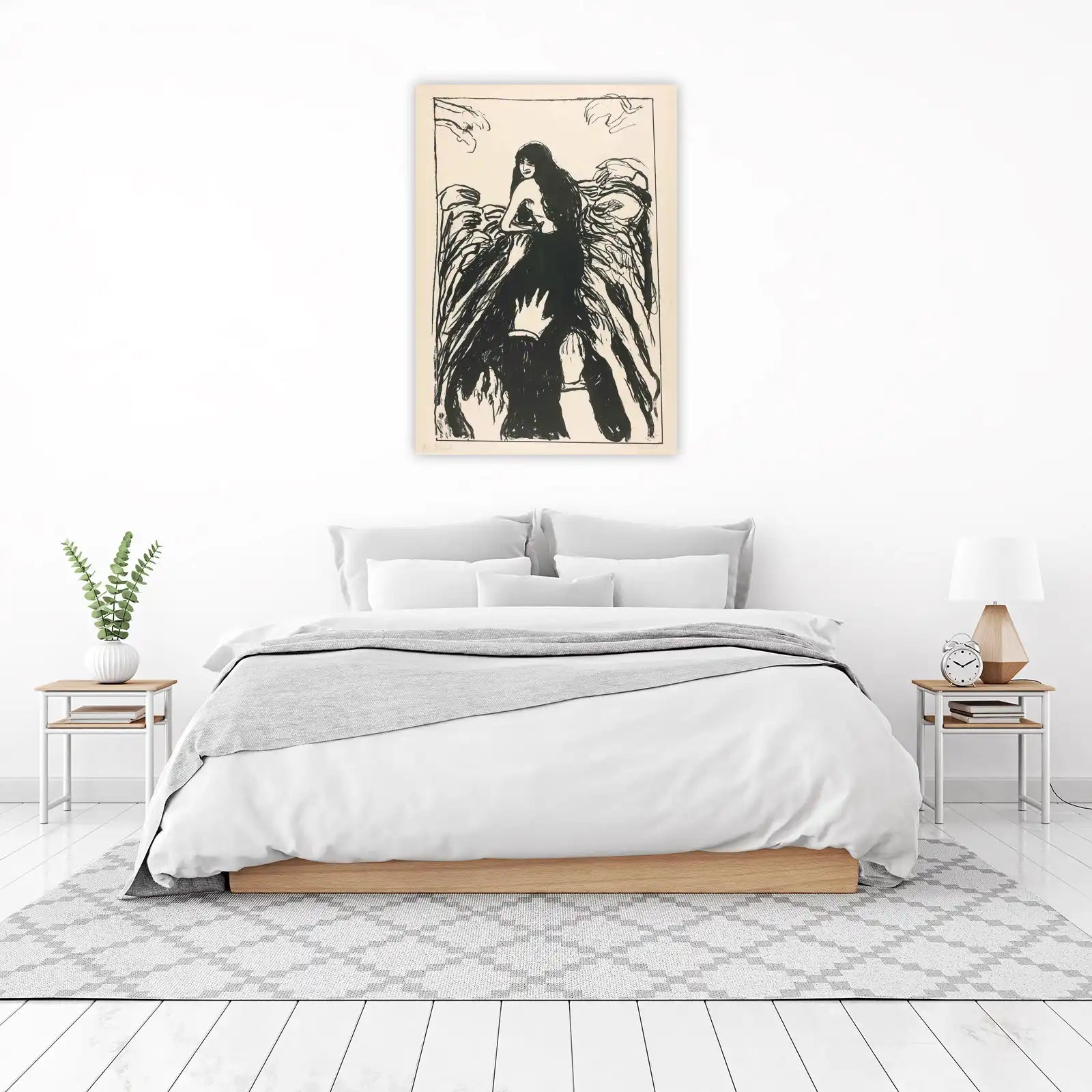 Melancholy Embrace Wall Art | Edvard Munch Art