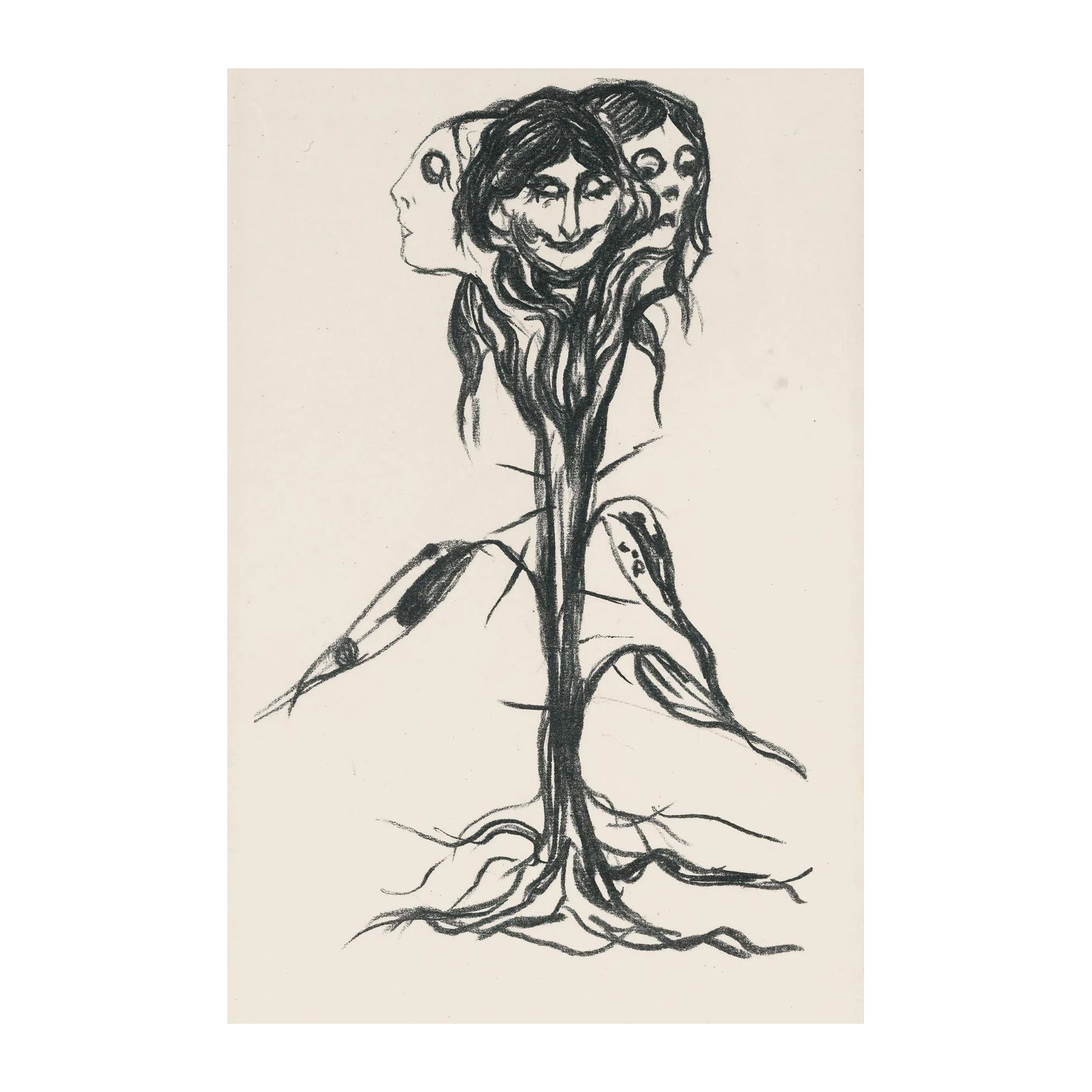 Haunting Faces Tree of Life Wall Art