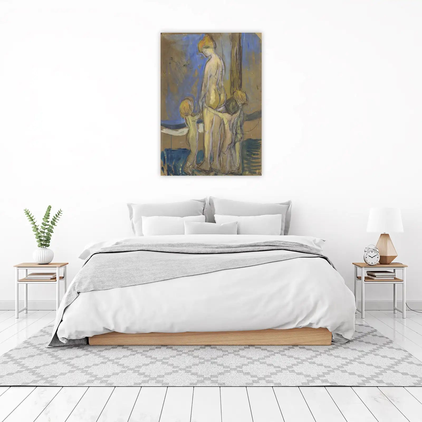 Impressionist Nude with Children Wall Art