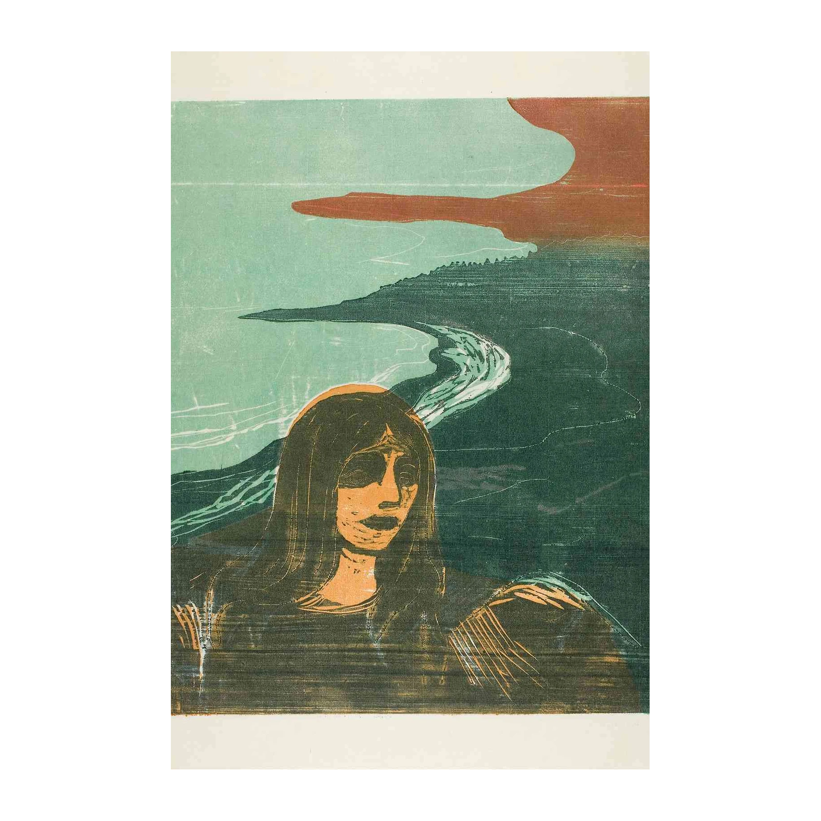 Haunting Figure by Water Wall Art