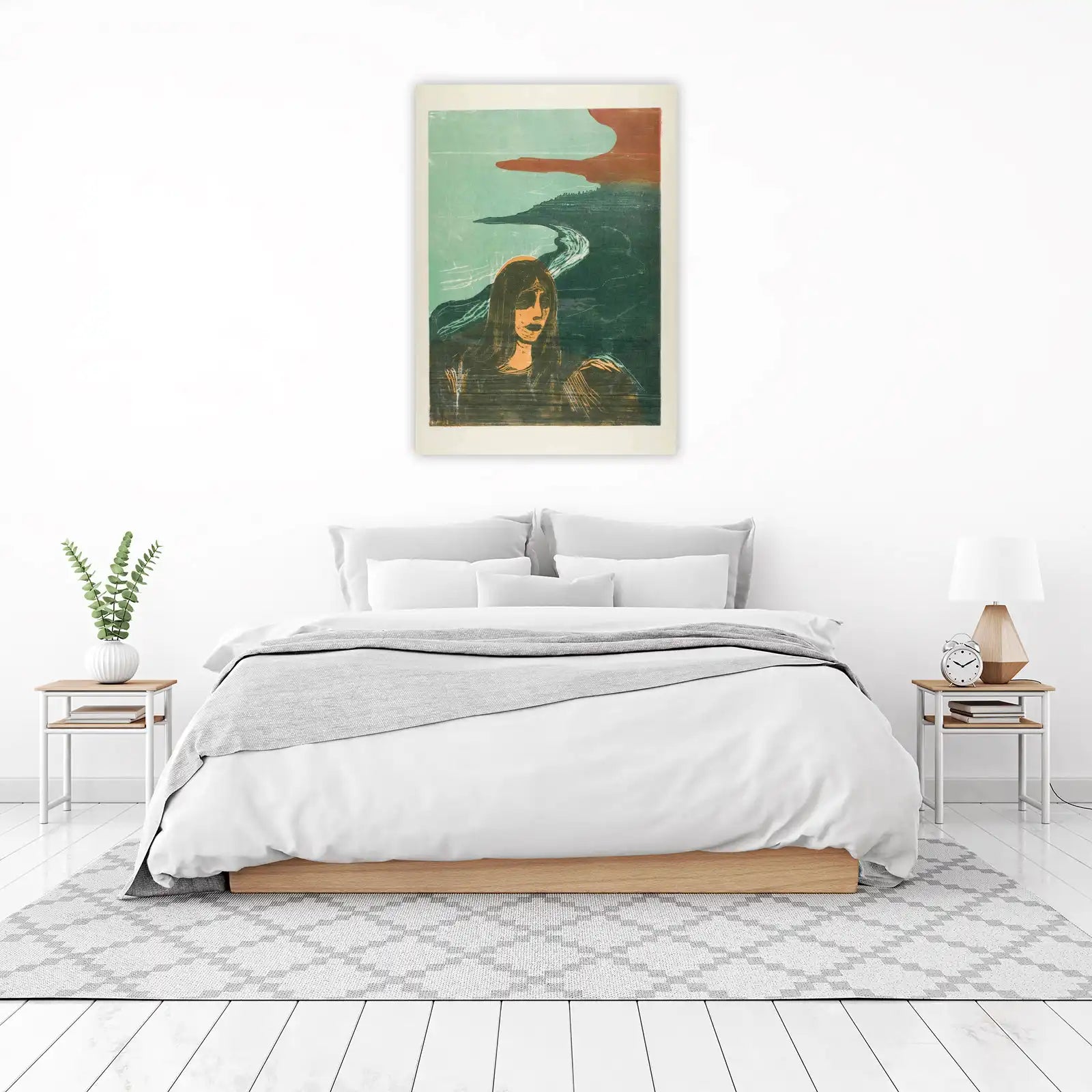 Haunting Figure by Water Wall Art