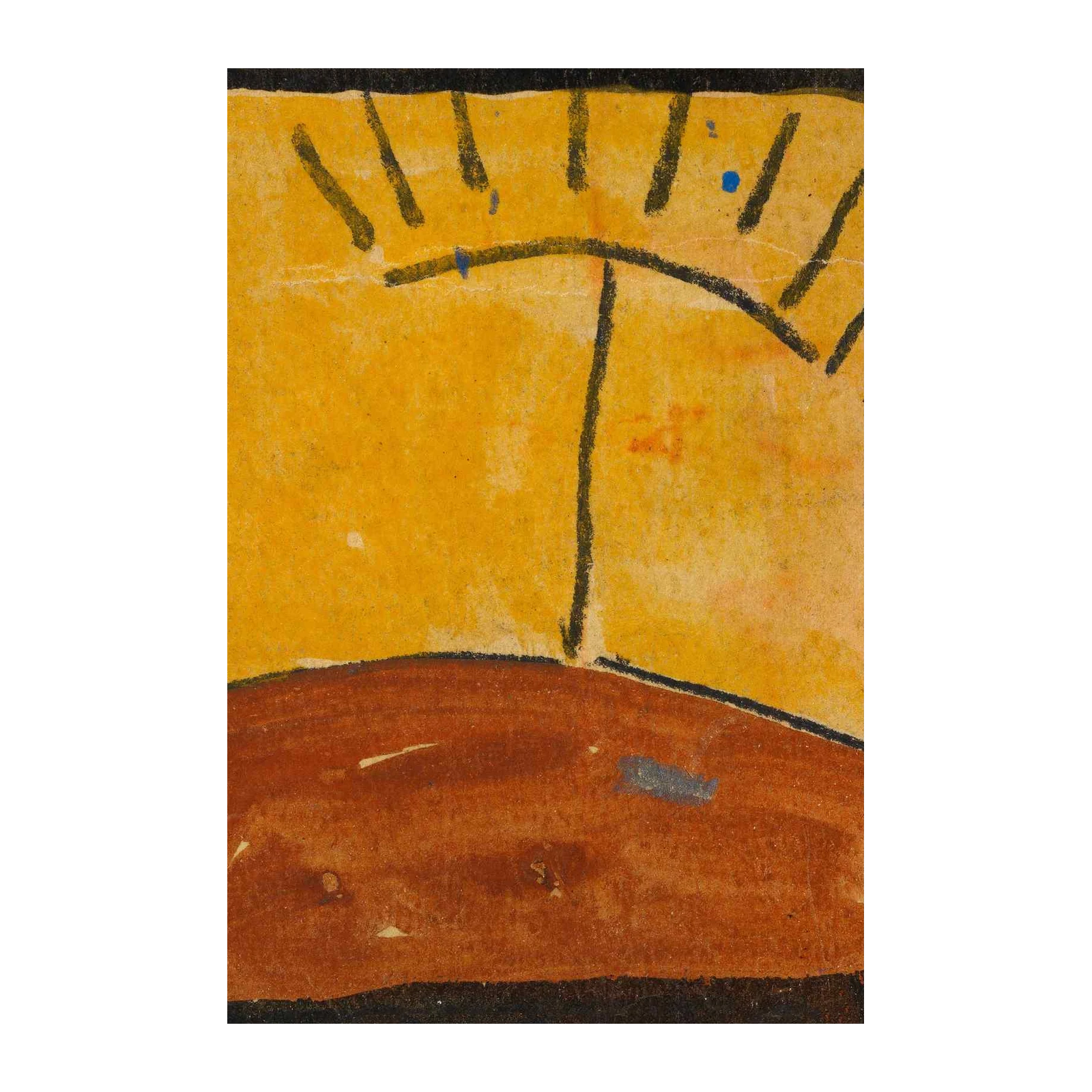 Abstract Sunburst Landscape Wall Art
