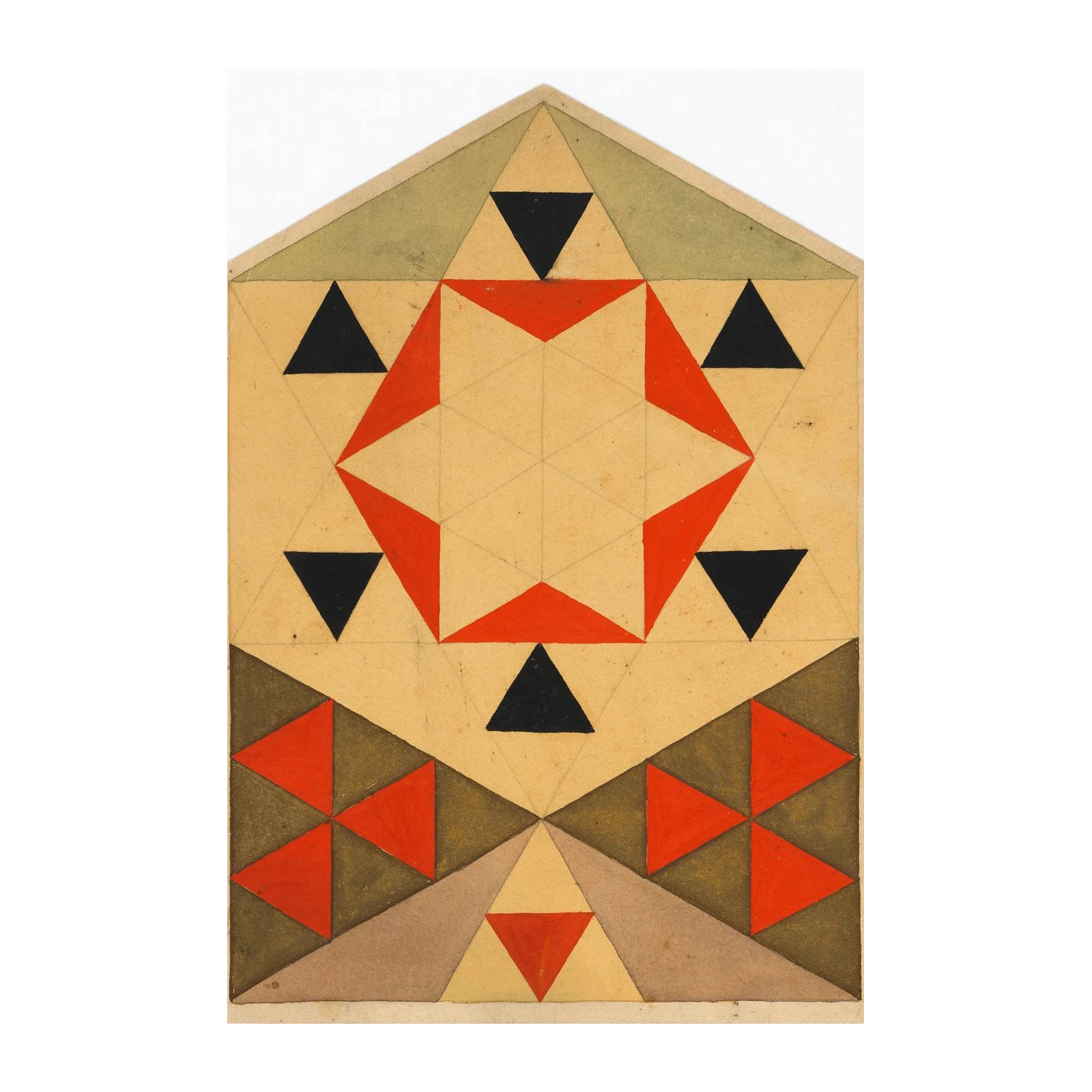 Geometric Star & Triangle Art Wall Art