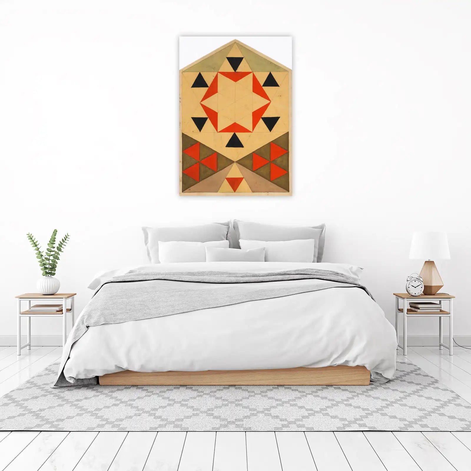 Geometric Star & Triangle Art Wall Art