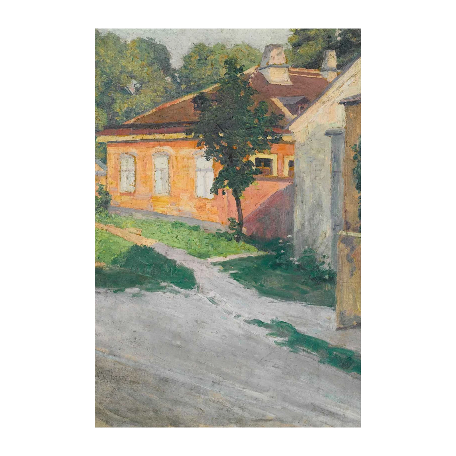 Serene Street Scene: Impressionist Landscape Wall Art