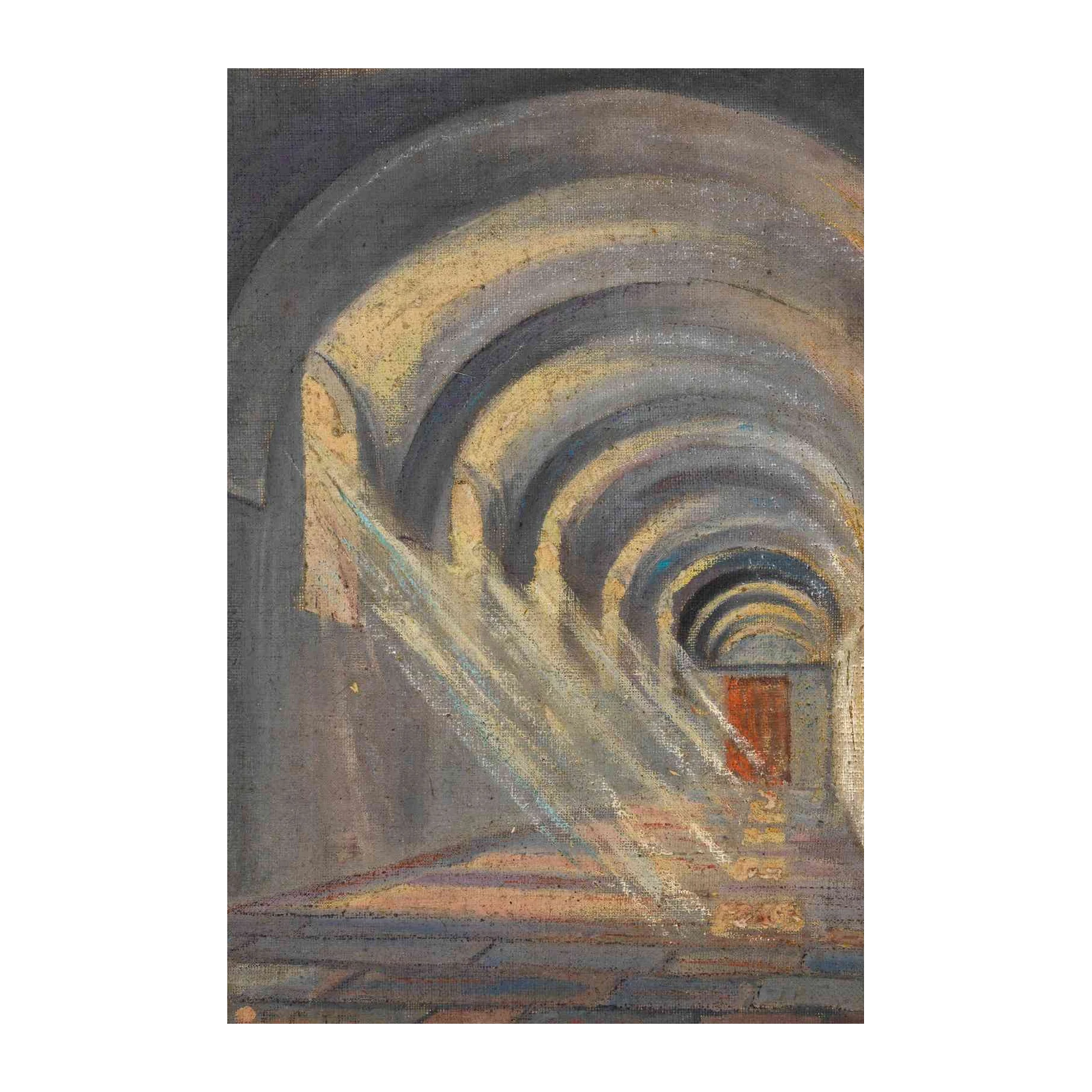 Mysterious Archway Light Abstract Wall Art