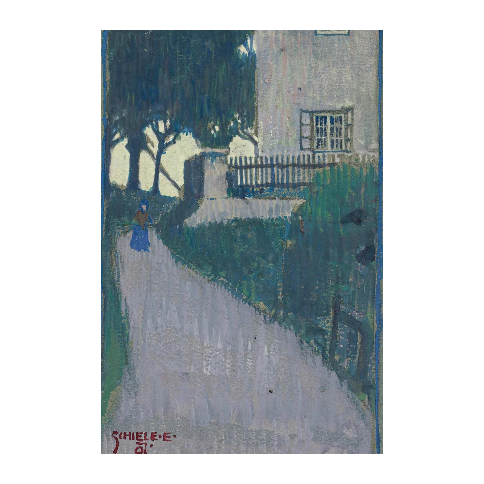 Serene Path to House Wall Art | Art Decor