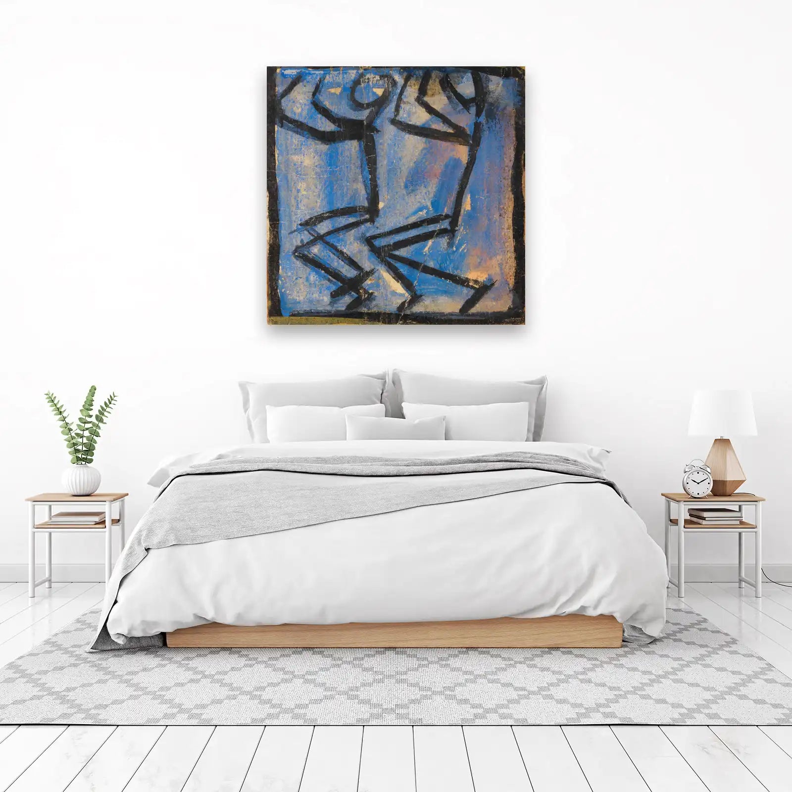 Abstract Figures Dancing Wall Art