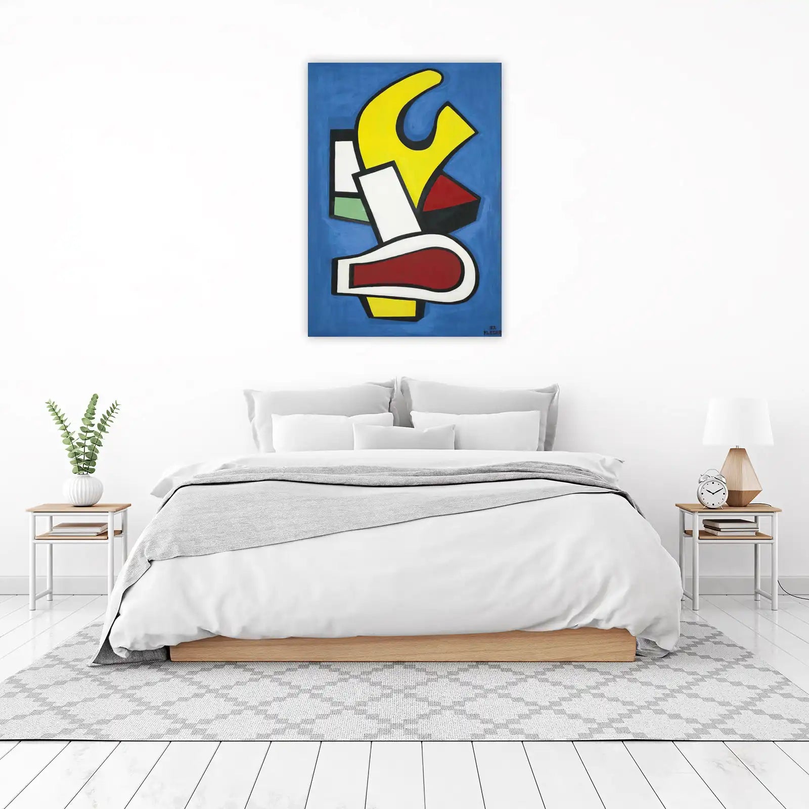 Vibrant Abstract Geometric Composition Wall Art
