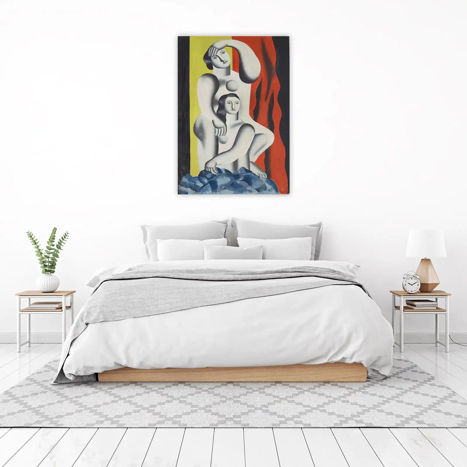 Figurative Modern Art Duo Wall Art