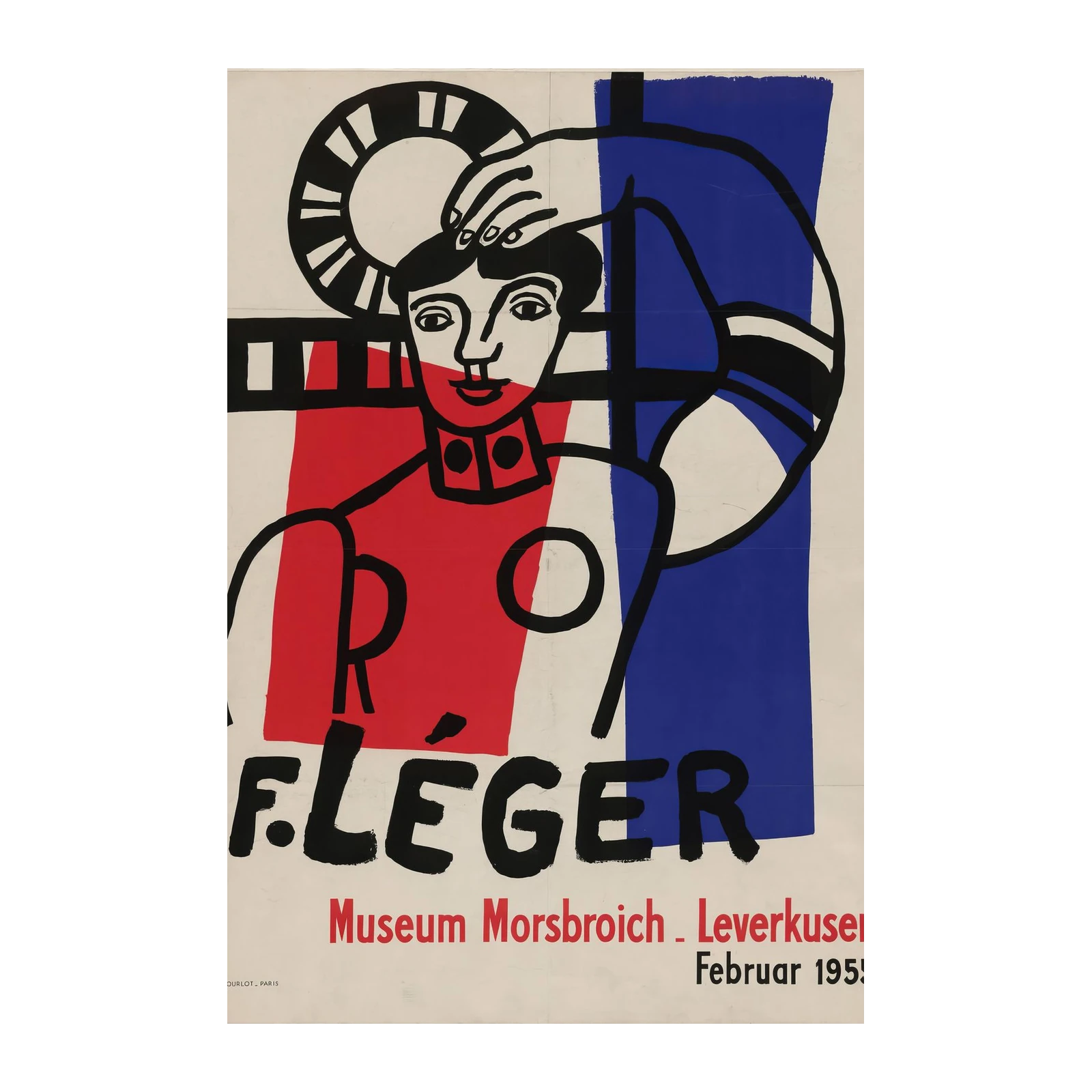 F. Léger Bold Abstract Portrait Wall Art