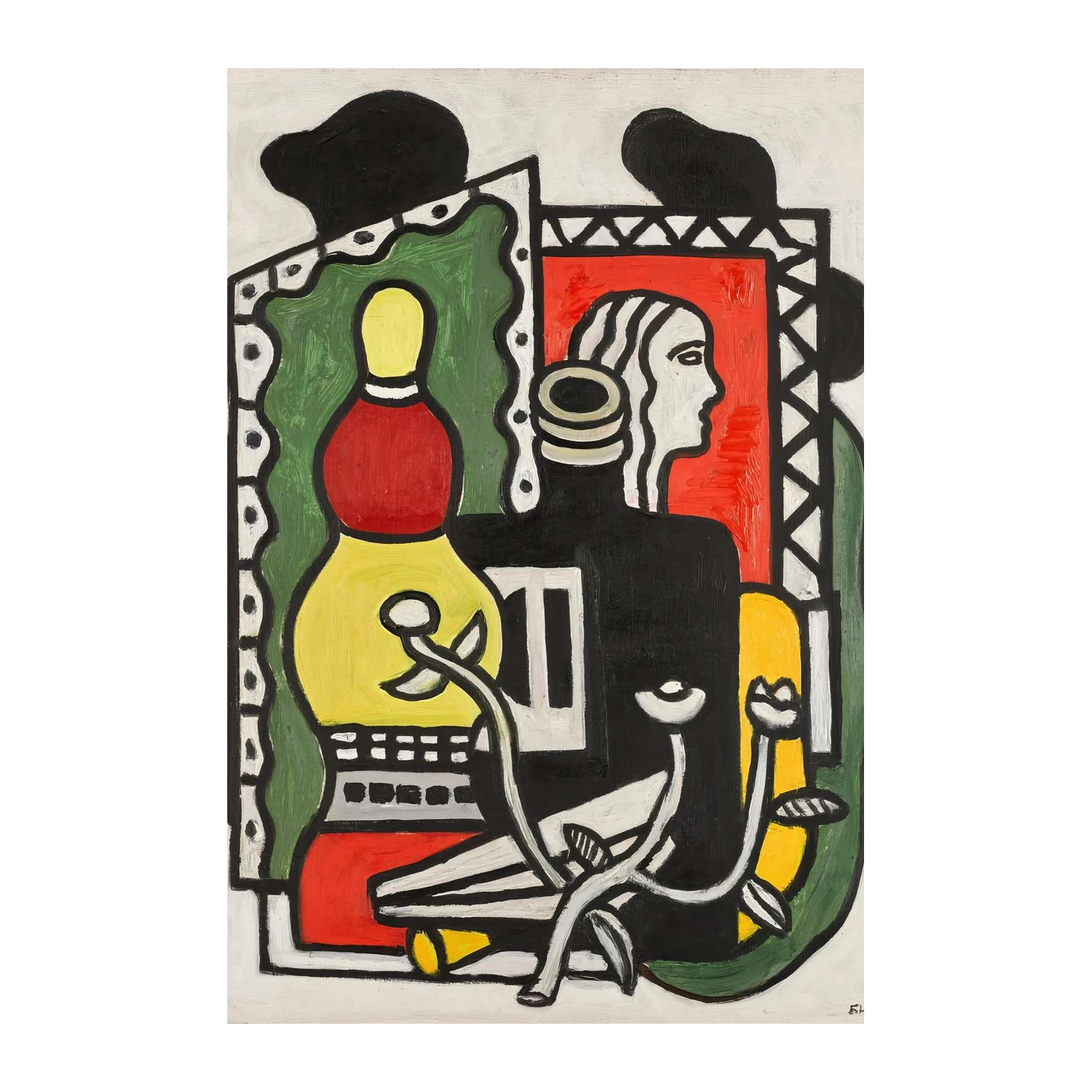 Modern Figures & Bowling Pin Wall Art