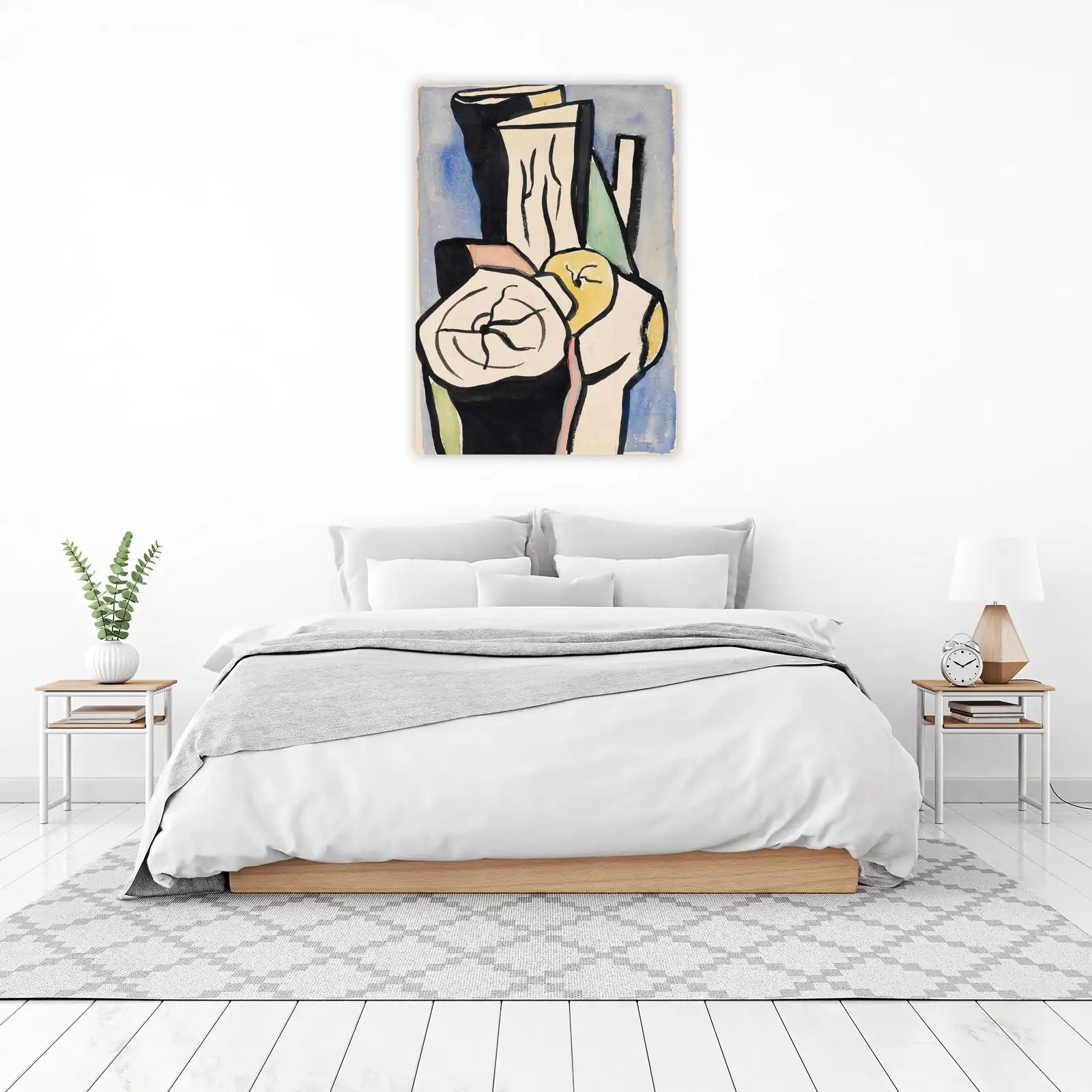 Abstract Still Life with Fruit Wall Art