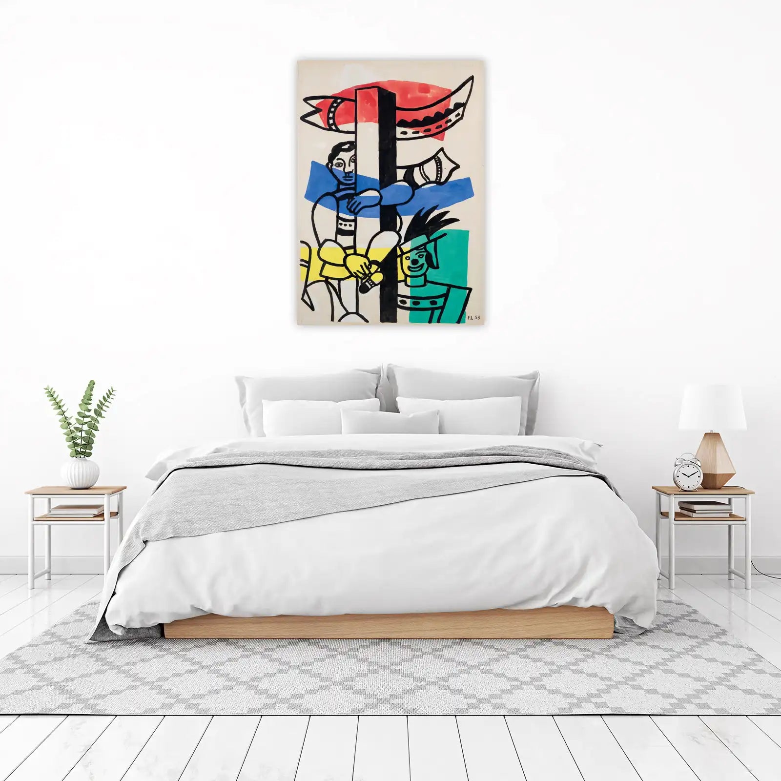 Abstract Figures & Fish Wall Art