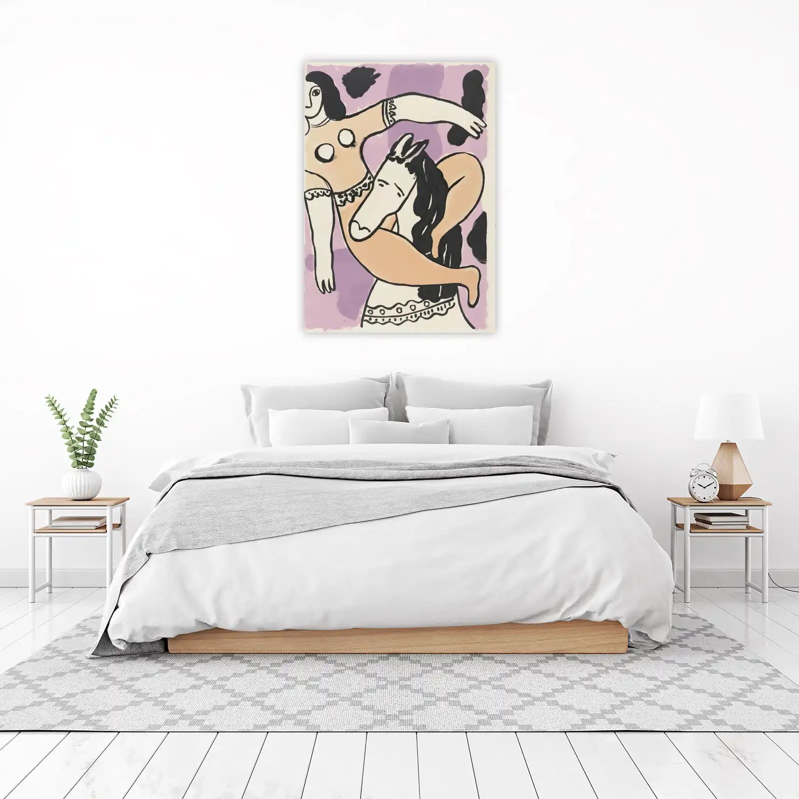 Abstract Woman & Horse Art Wall Art