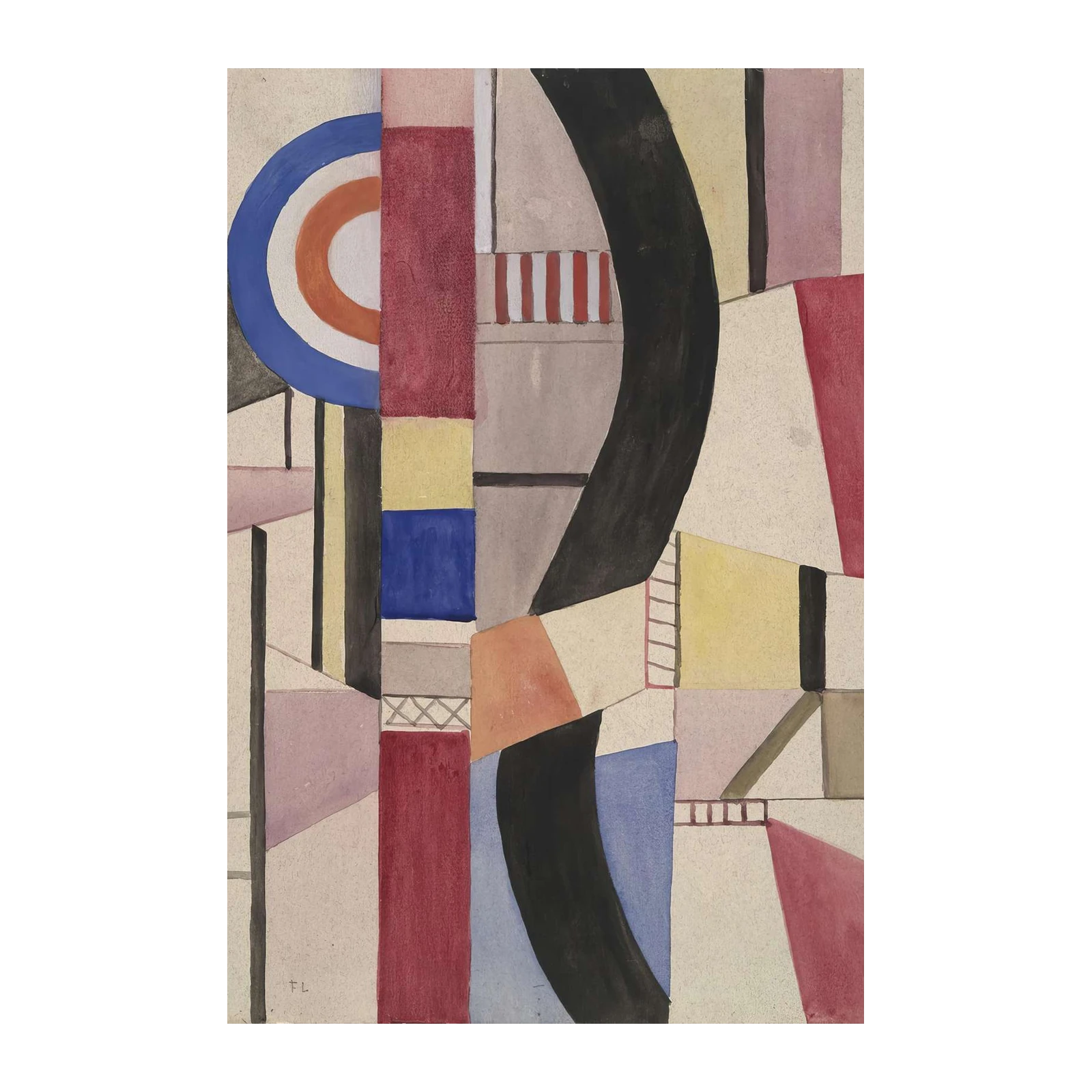 Vibrant Geometric Composition Wall Art