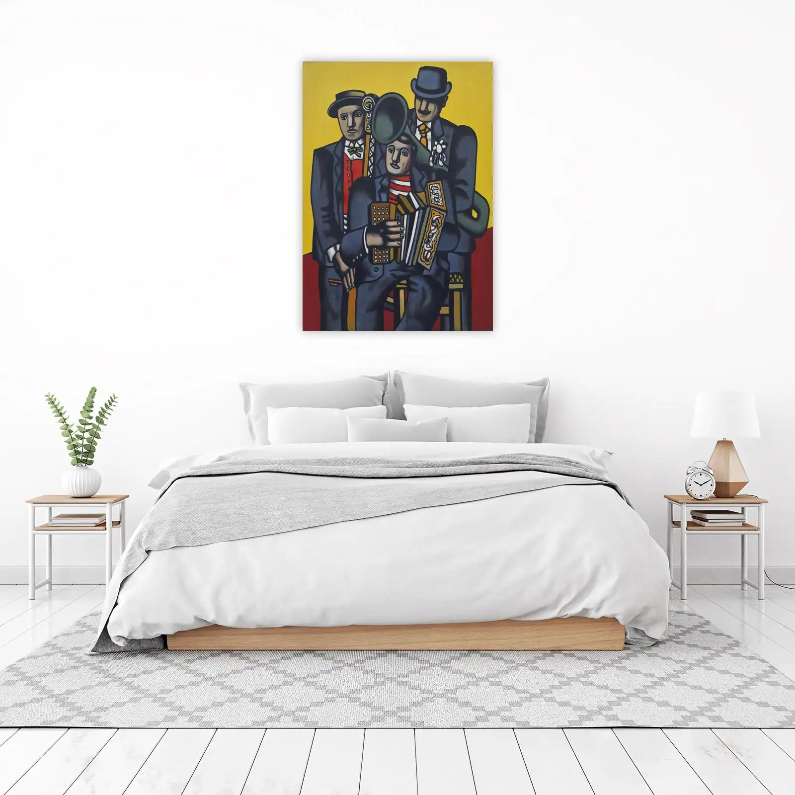 Retro Jazz Band Accordion Wall Art