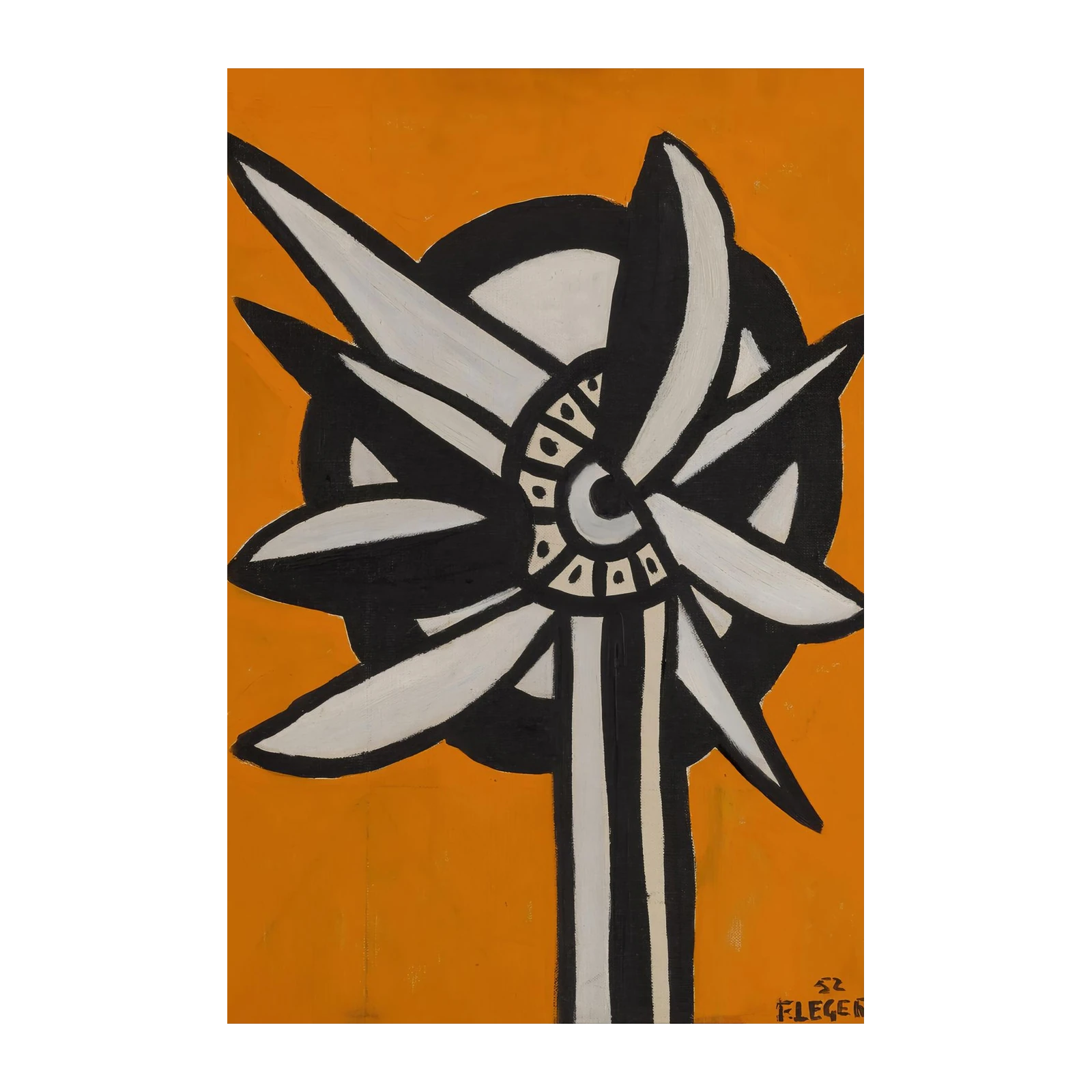 Bold Abstract Flower Wall Art - Modern Wall Art