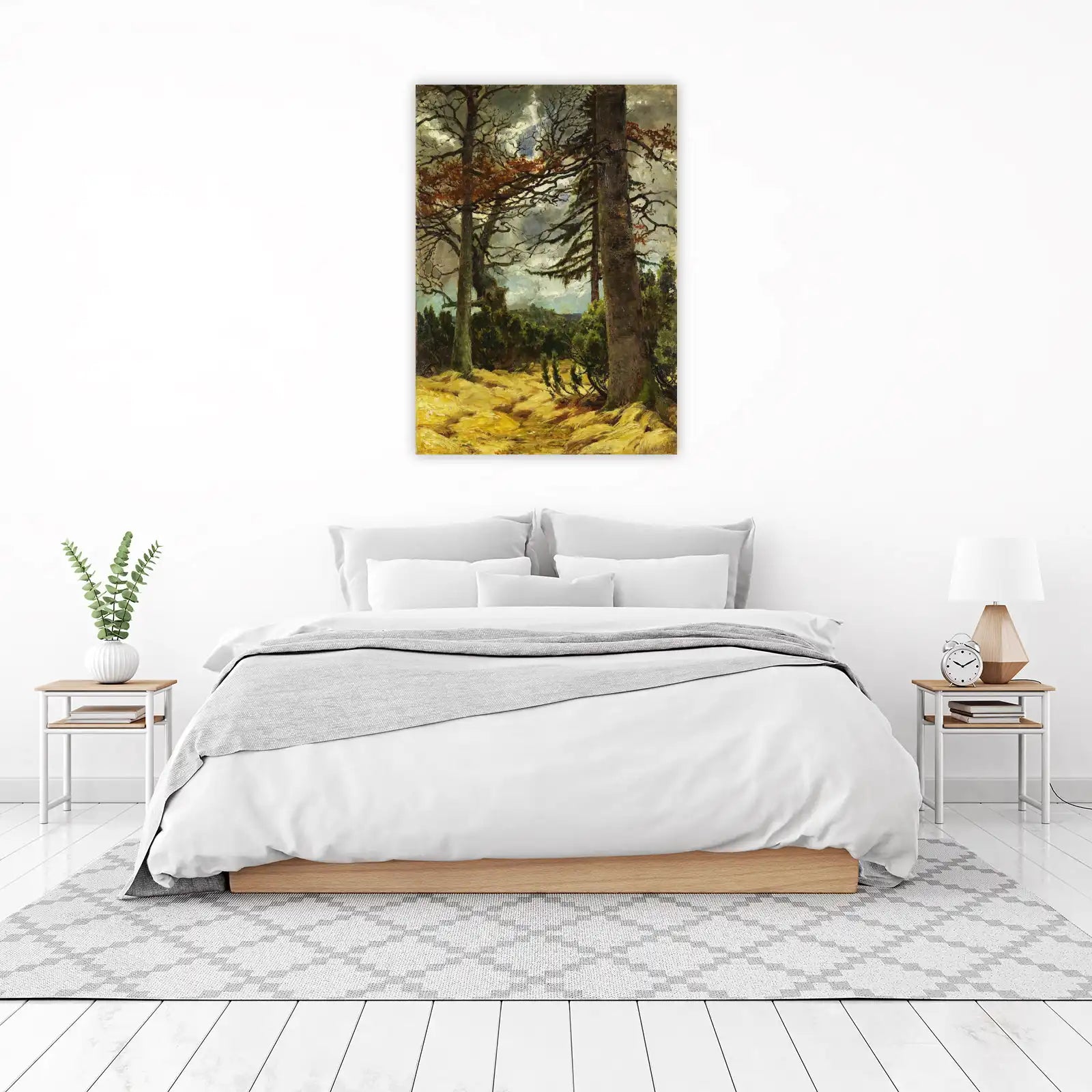 Mystic Forest Path Autumn Trees Wall Art