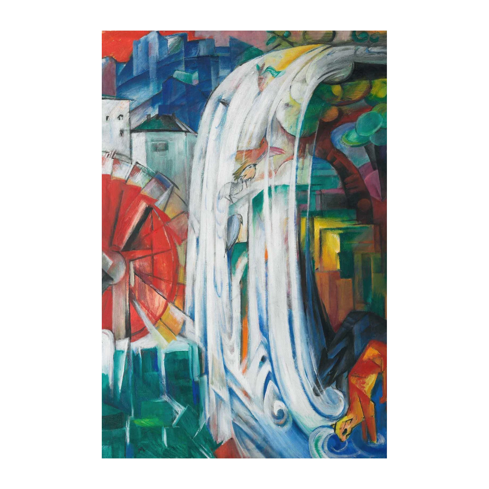 Dynamic Waterfall Abstract Wall Art