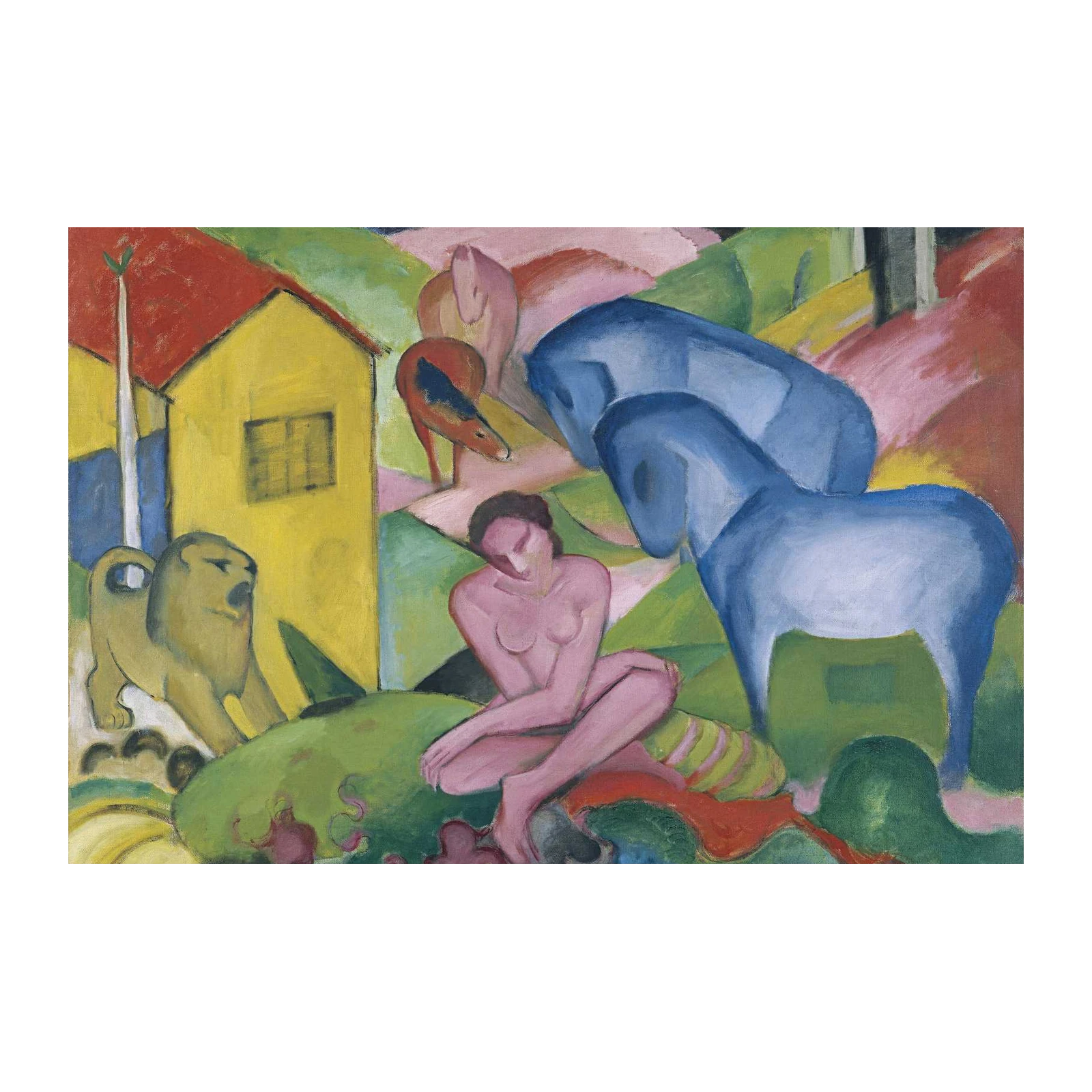 Franz Marc Blue Horses Landscape Wall Art