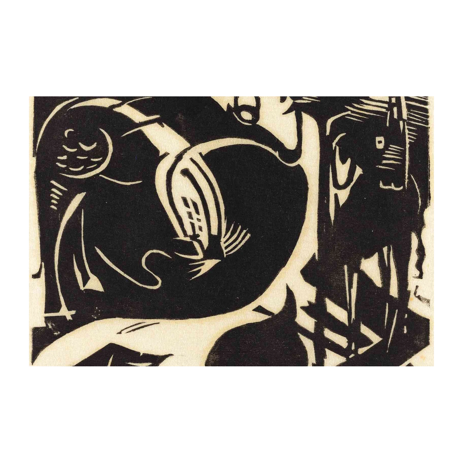 Expressive Figures Black & White Wall Art
