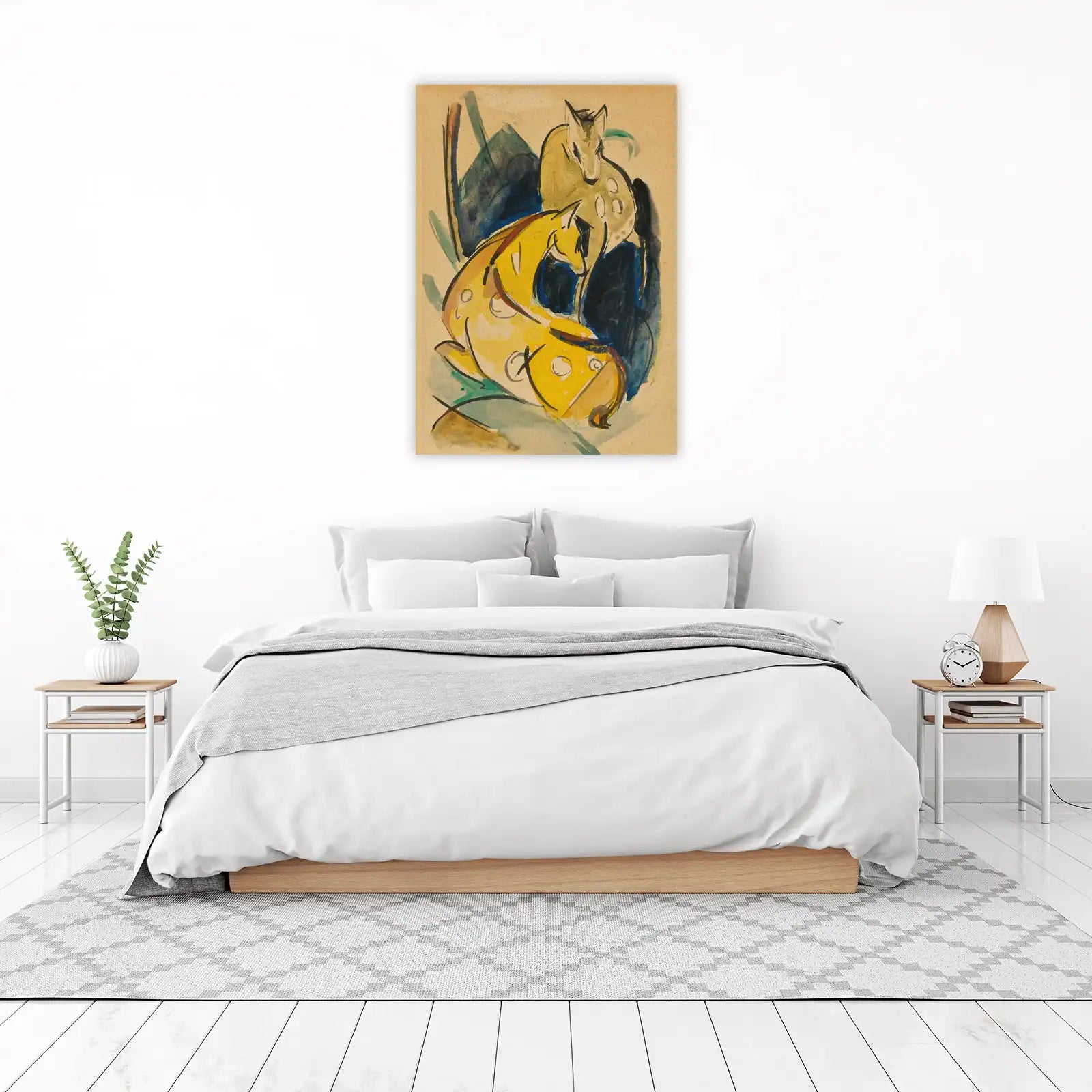 Abstract Horse Duo Watercolor Wall Art