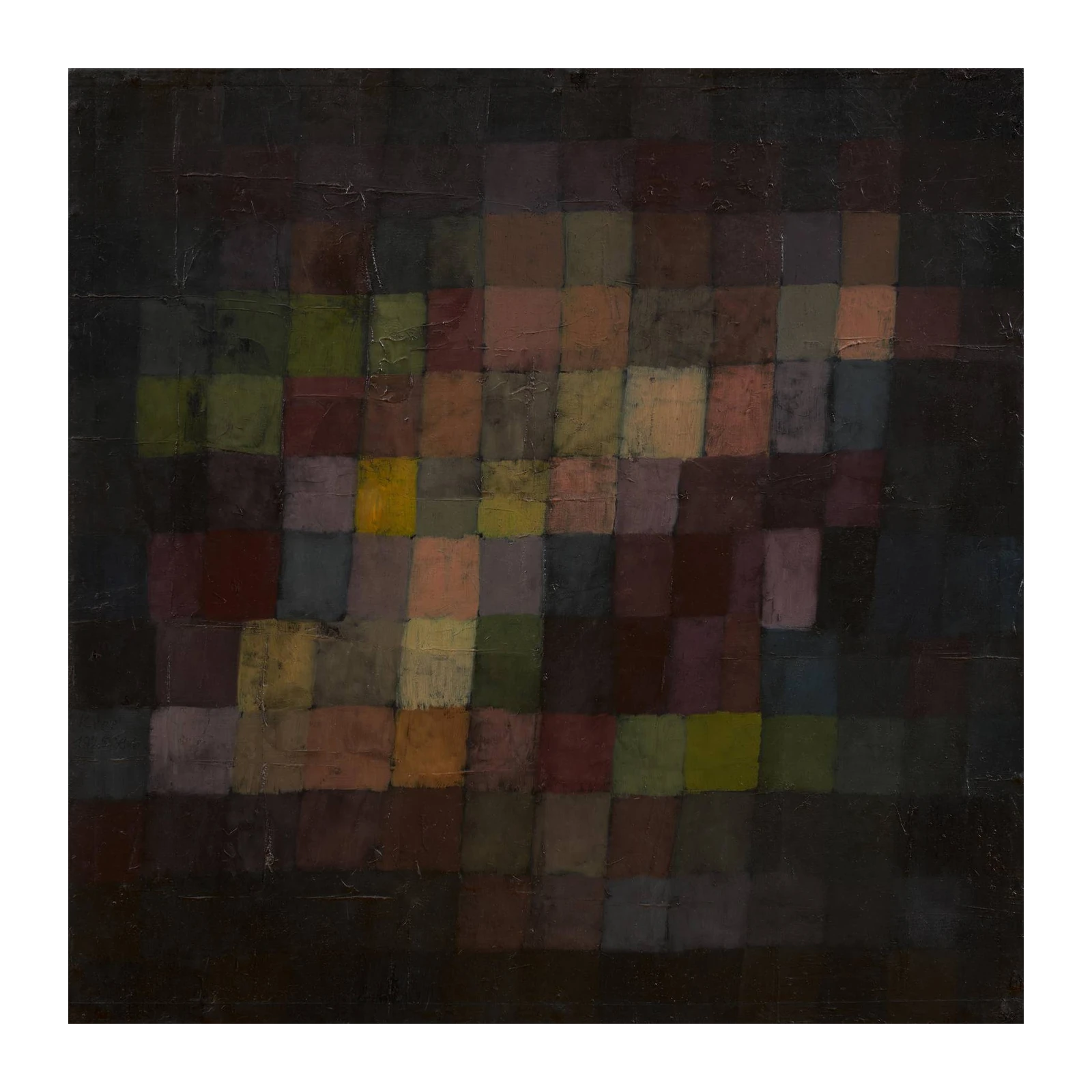 Abstract Checkerboard Harmony Wall Art