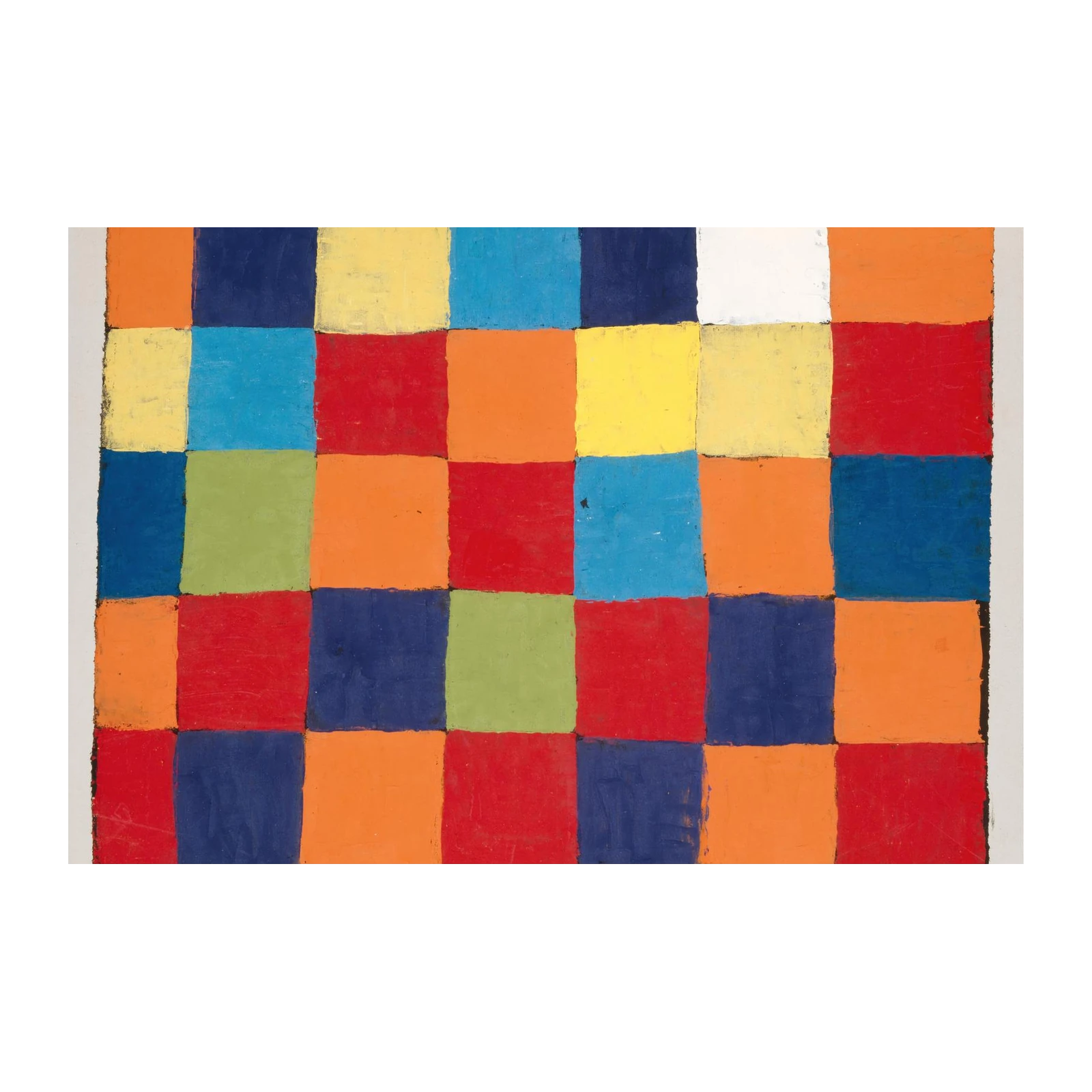 Colorful Squares Abstract Geometric Wall Art