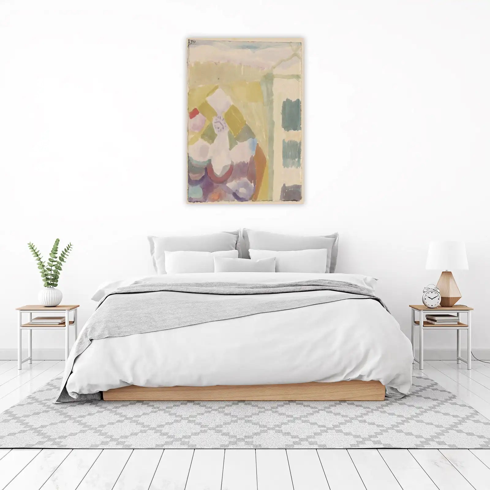 Abstract Watercolor Floral Wall Art
