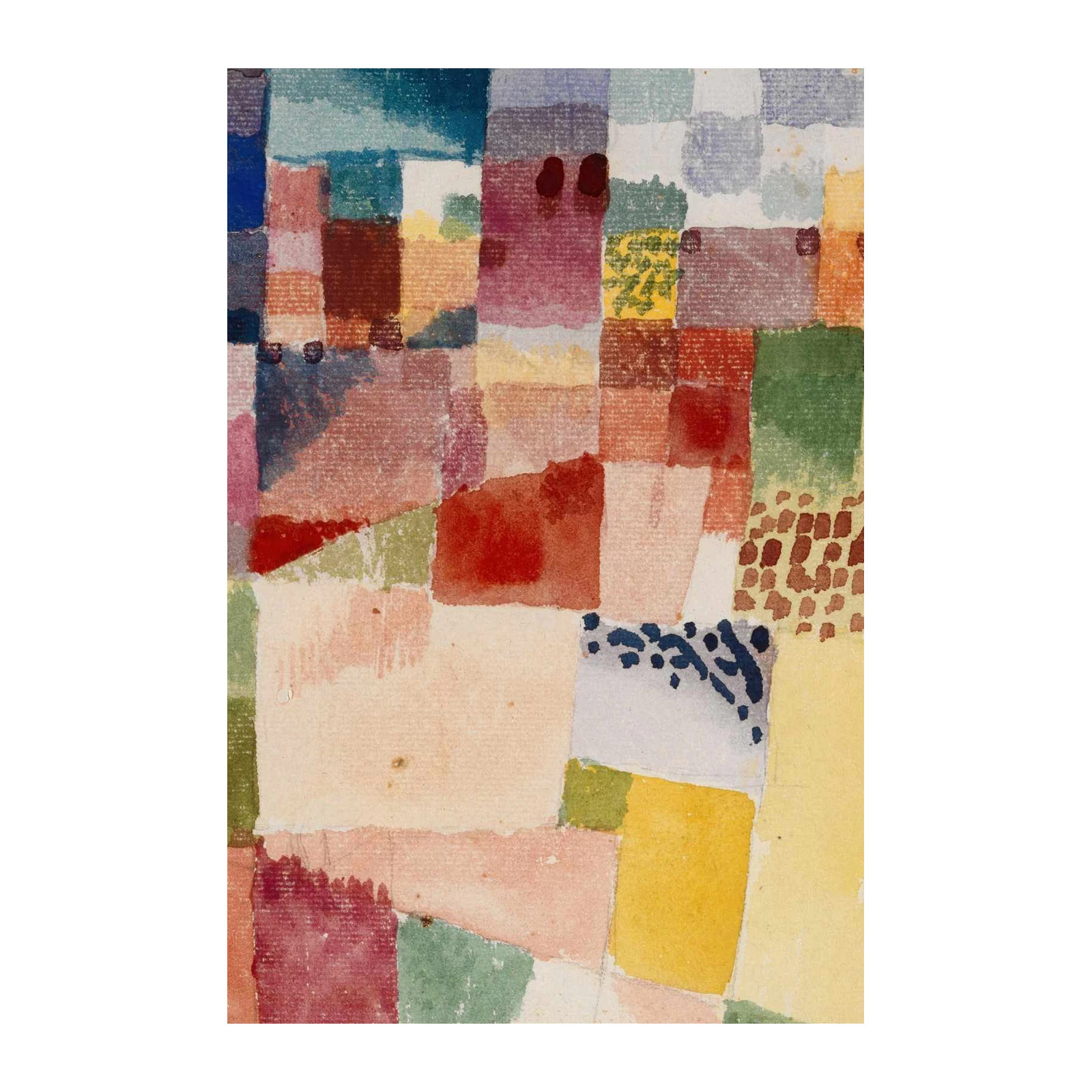 Abstract Geometric Patchwork Wall Art