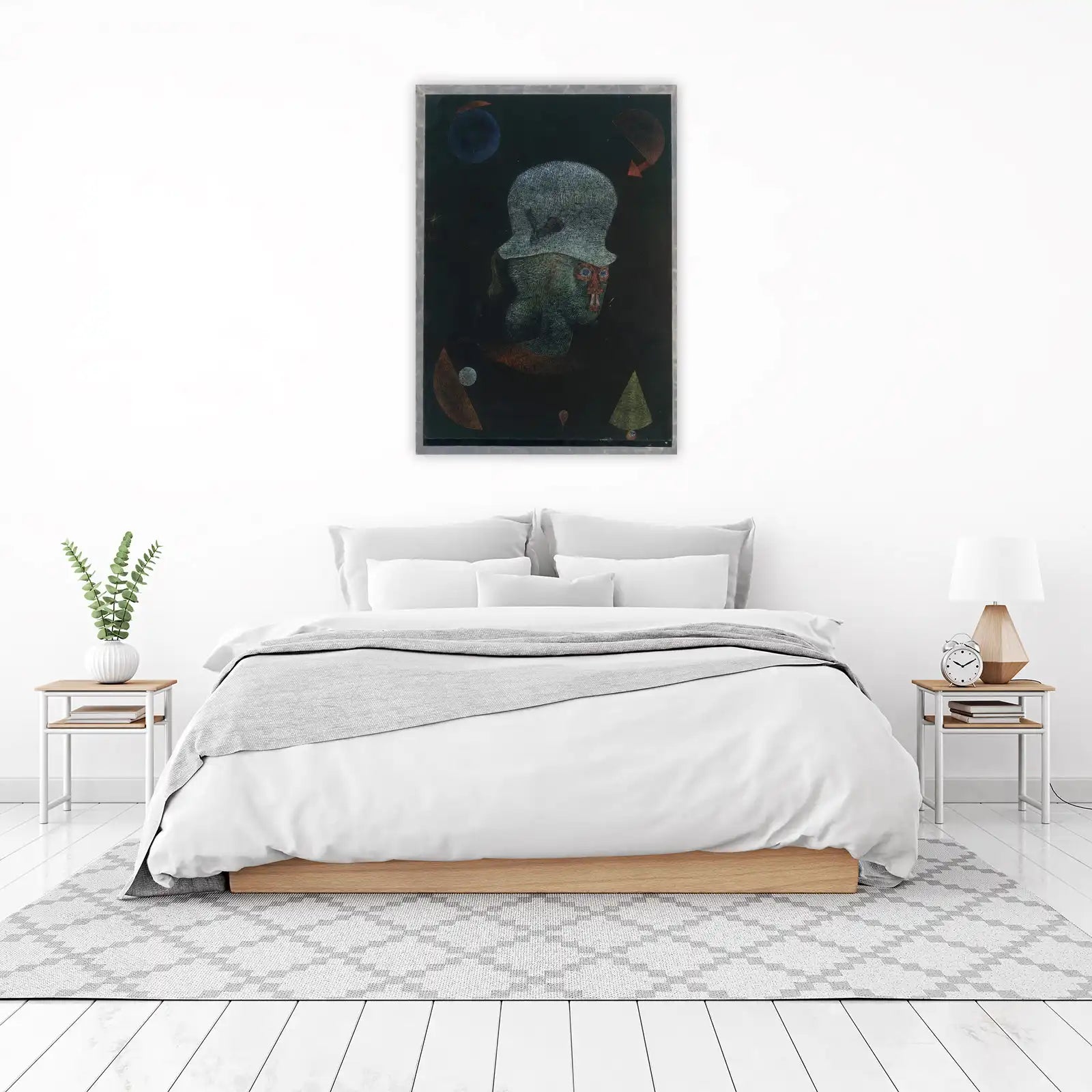 Surrealist Portrait Black Wall Art