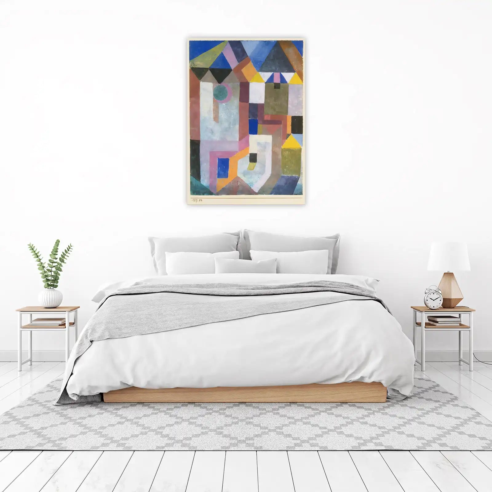 Geometric Abstraction Bauhaus City Wall Art