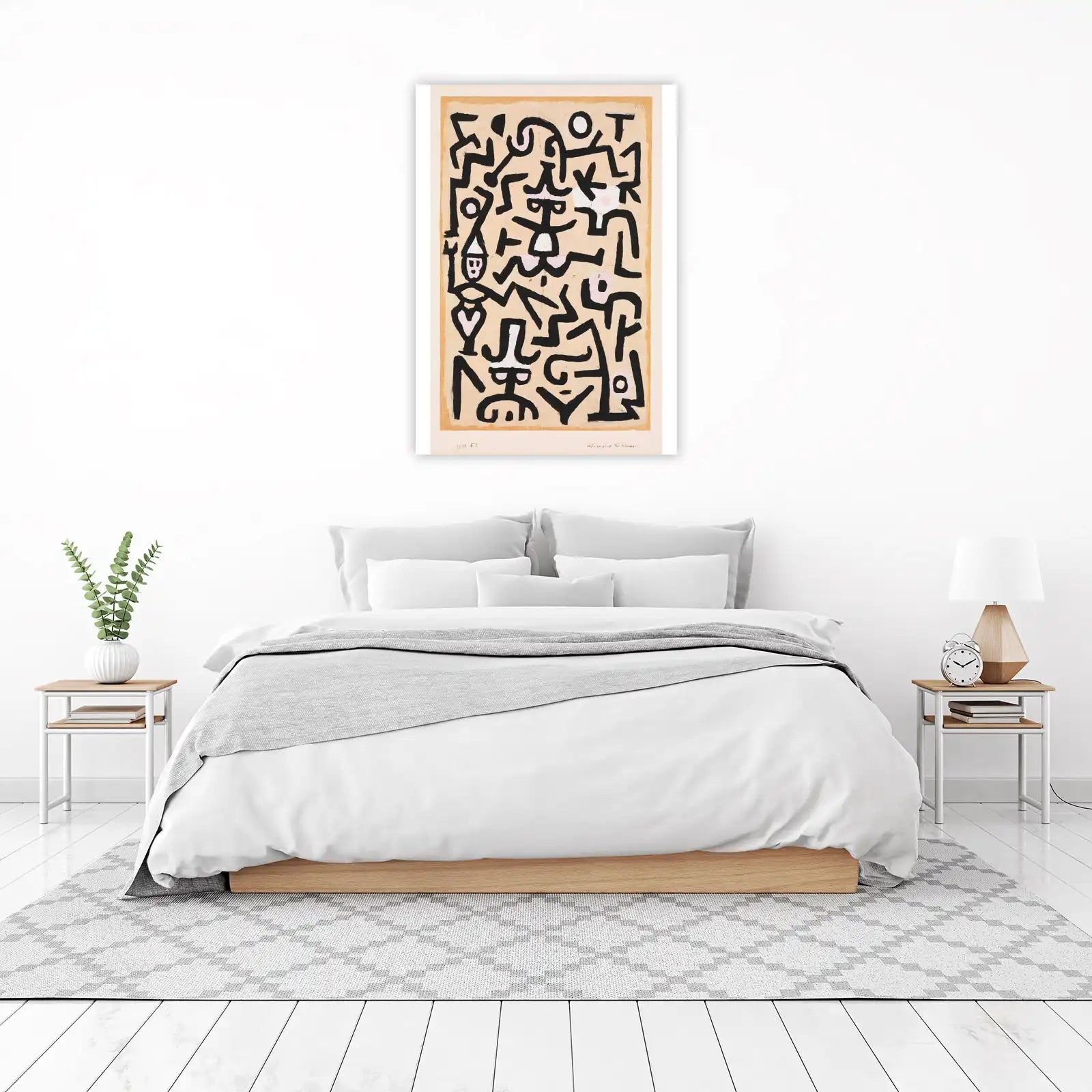 Abstract Figures Folk Art Wall Art