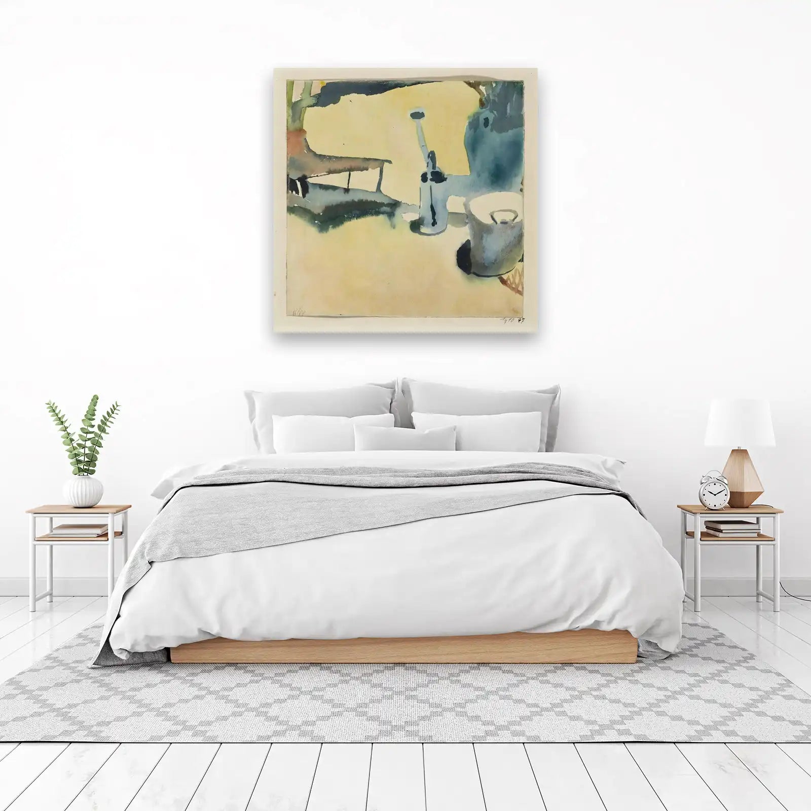 Abstract Still Life Watercolor Wall Art