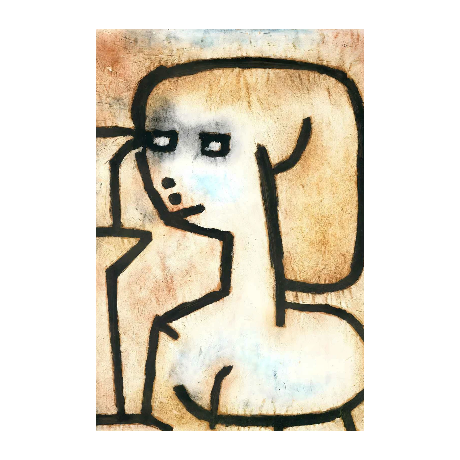 Abstract Portrait Bold Lines Wall Art