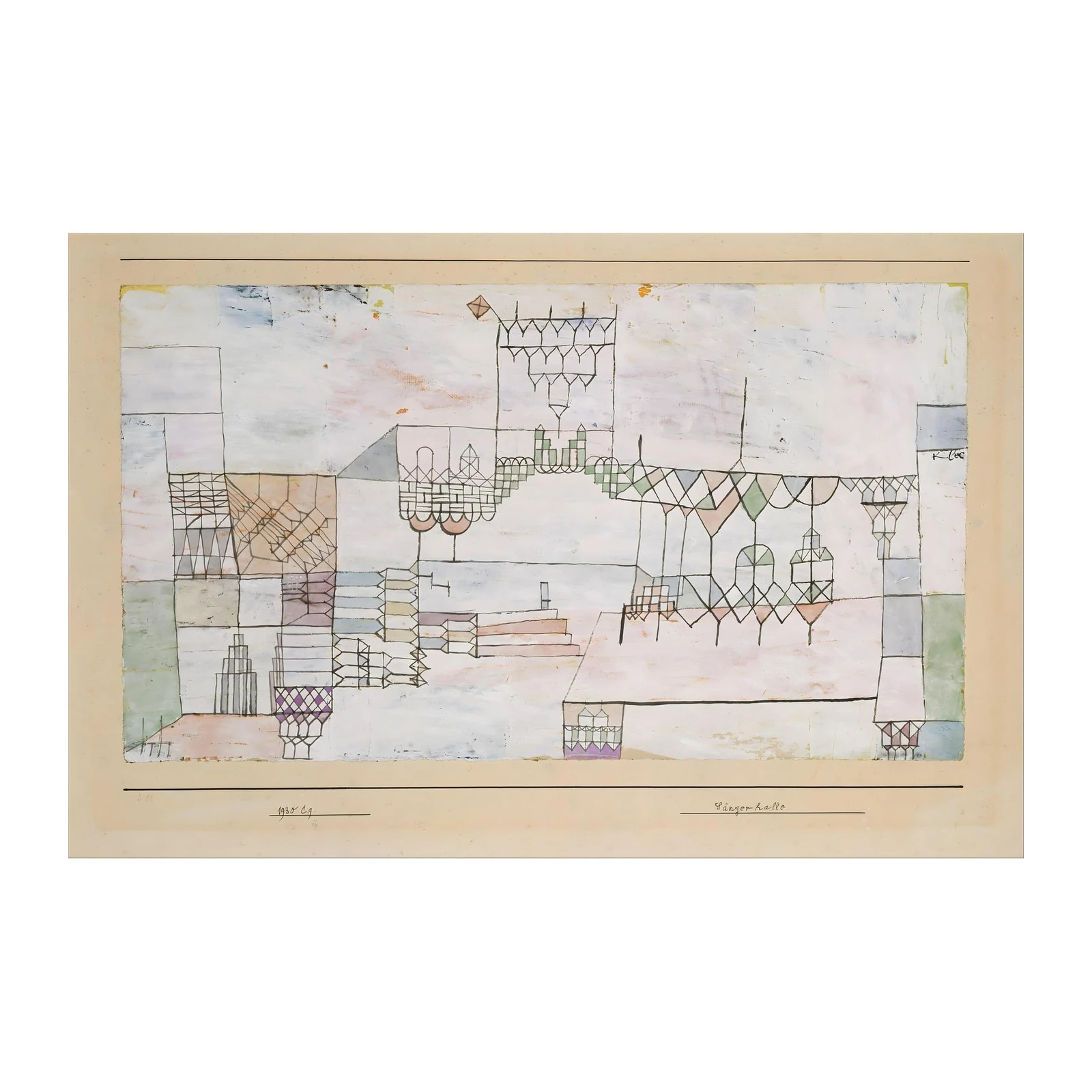 Abstract Geometric Cityscape Wall Art