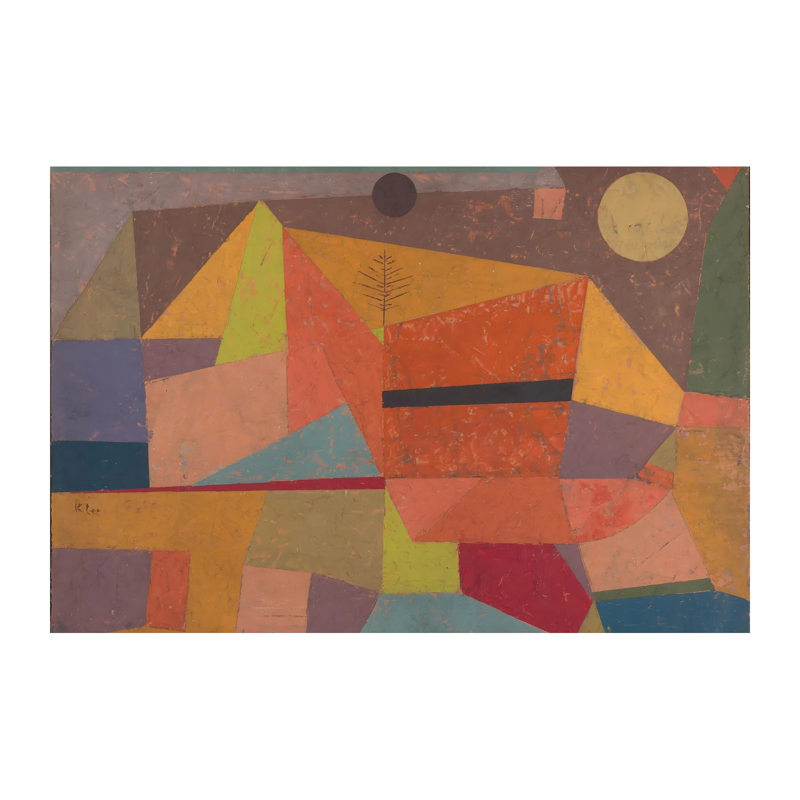 Abstract Geometric Landscape Wall Art