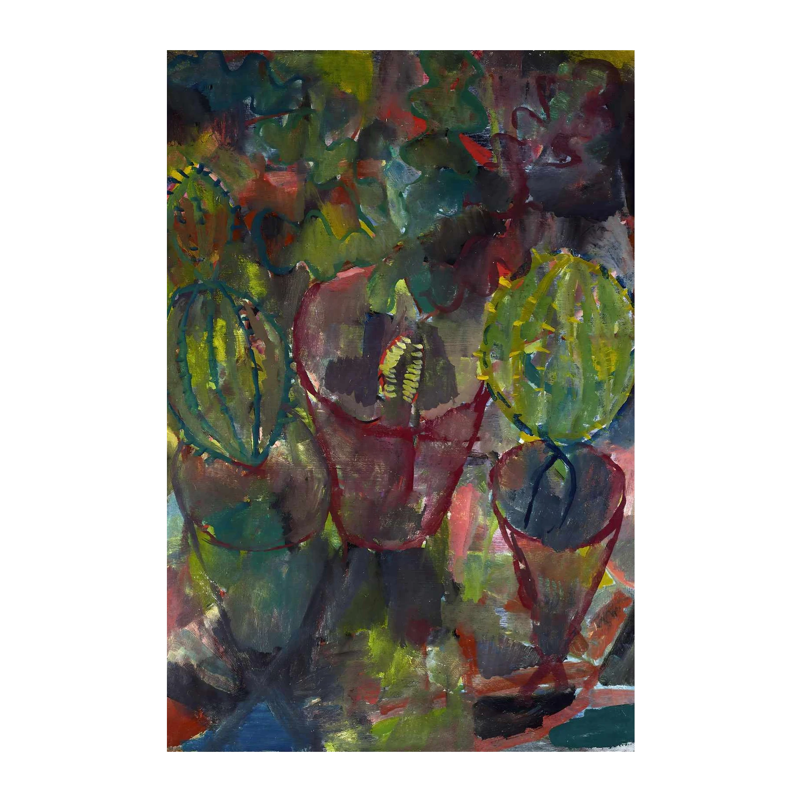 Vibrant Still Life Floral Garden Wall Art