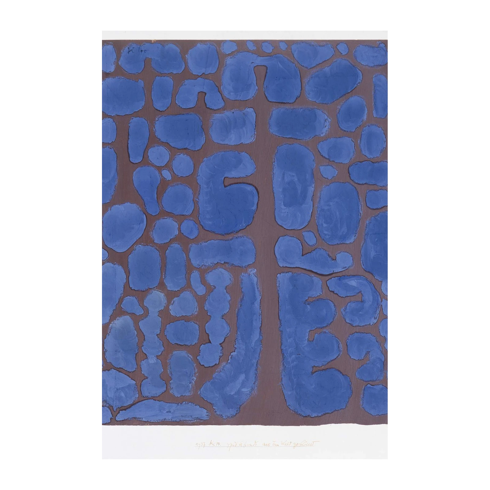 Abstract Blue Forms Wall Art | Modern Wall Art