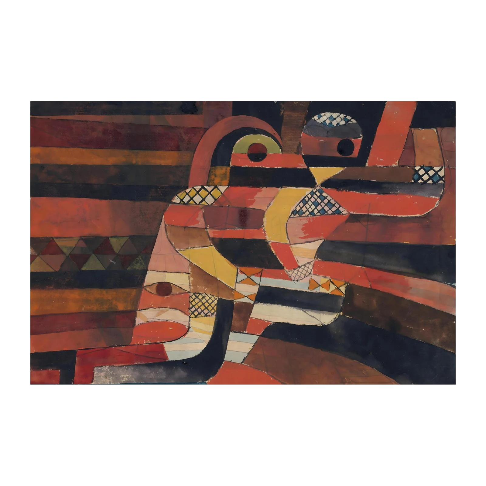 Vibrant Abstract Figures Wall Art for Modern Homes