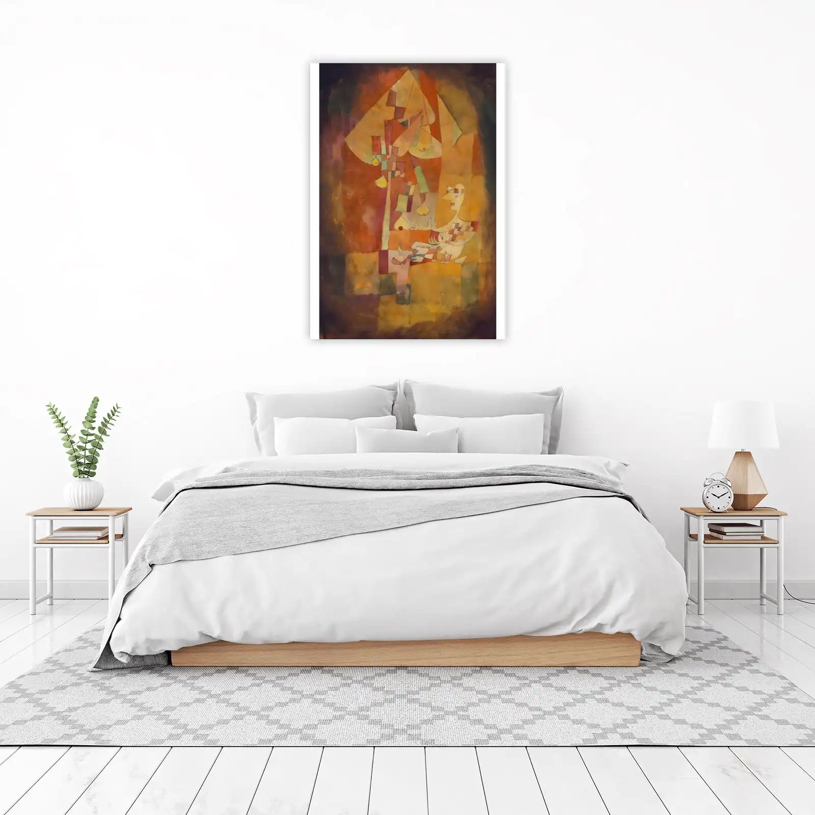 Abstract Figure Warm Tones Wall Art