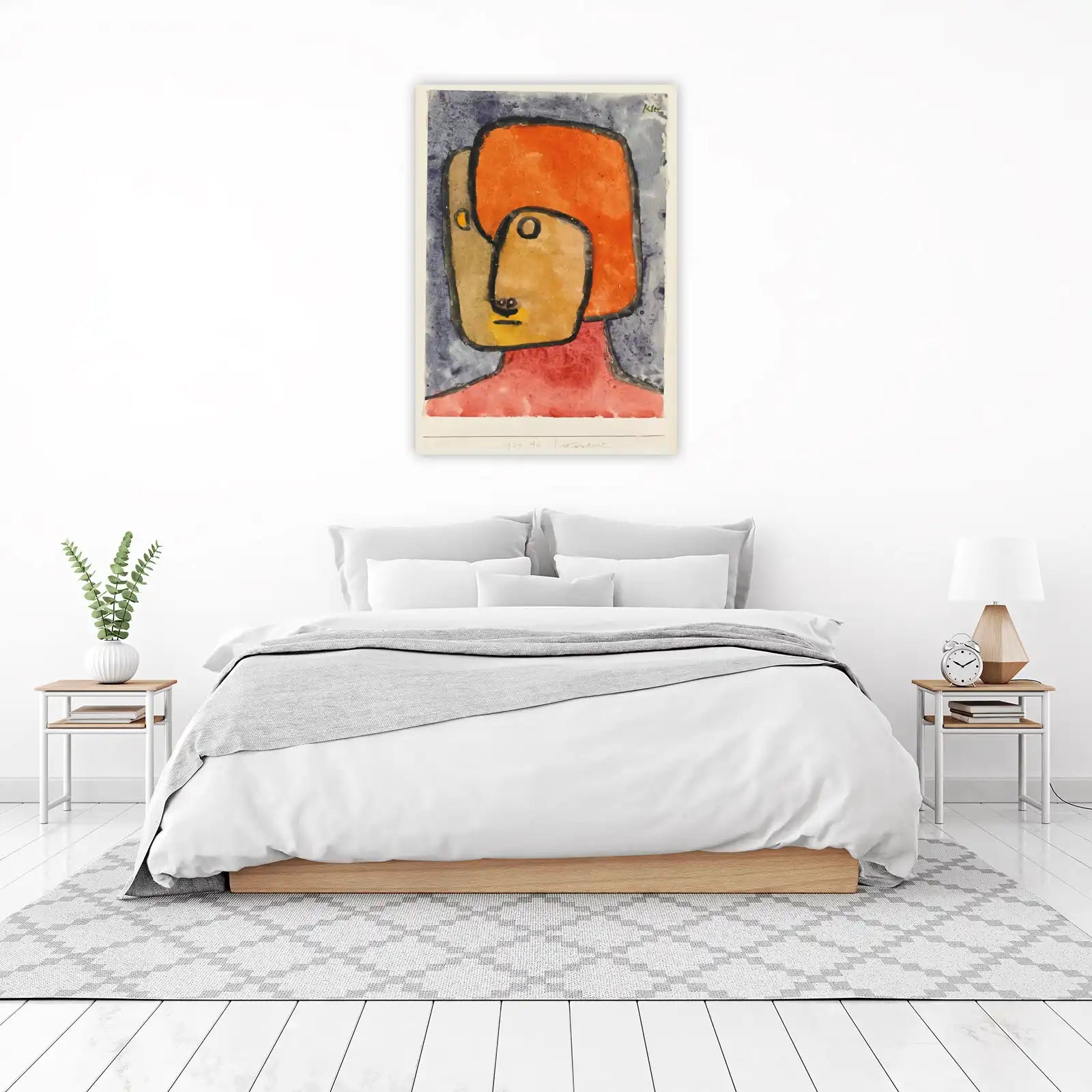 Abstract Face Portrait Wall Art