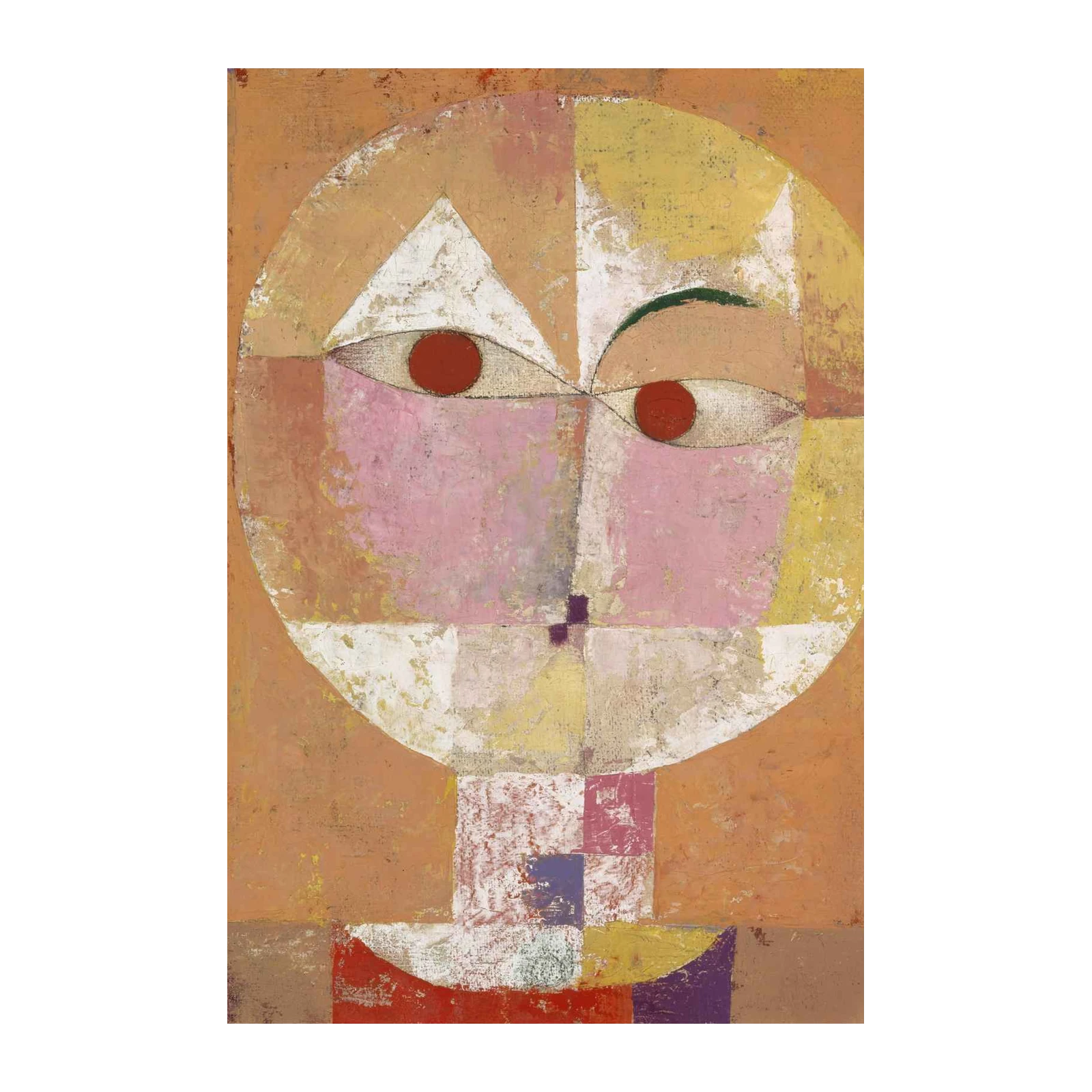 Whimsical Portrait Geometric Modern Art Wall Art