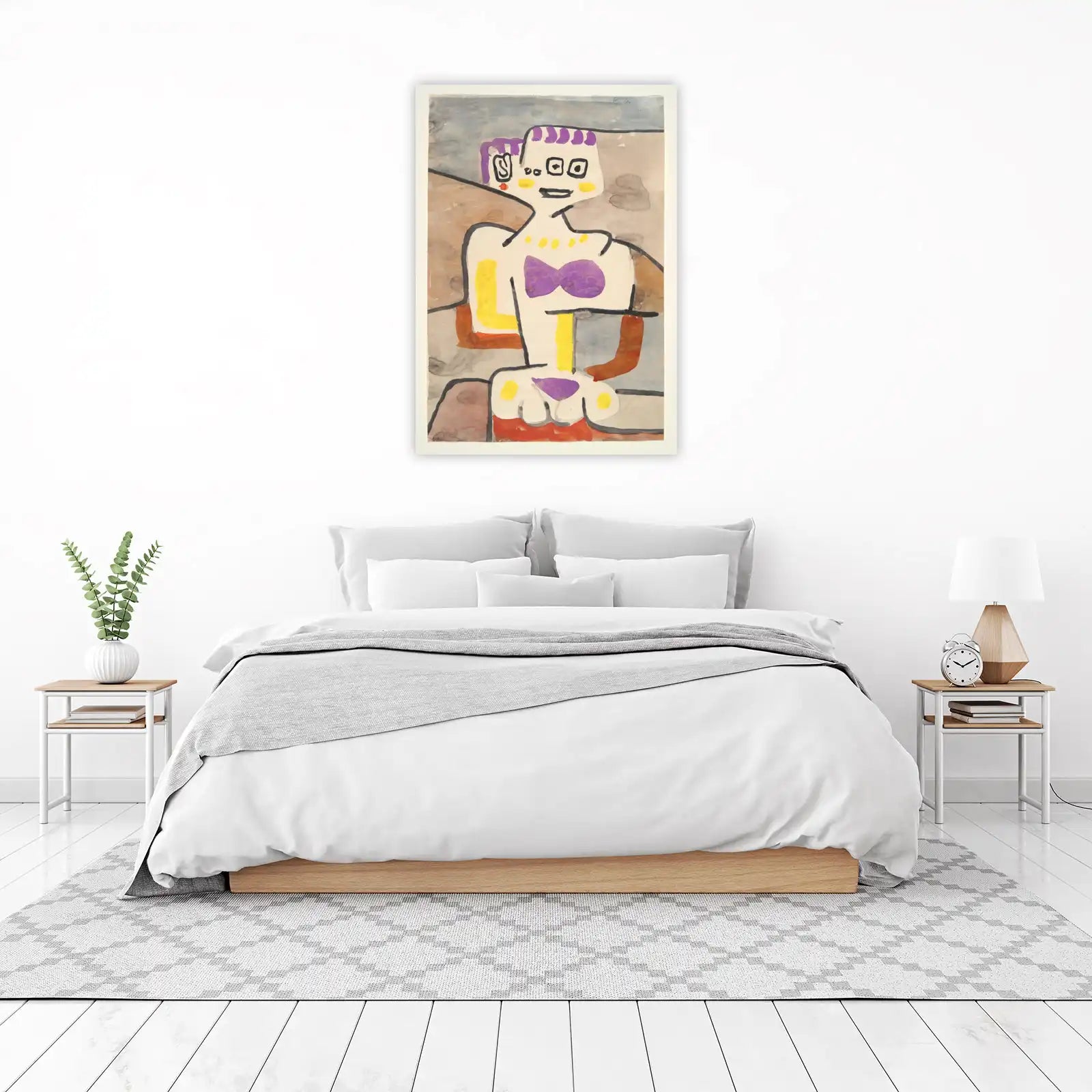 Whimsical Figure Abstract Modern Art Wall Art