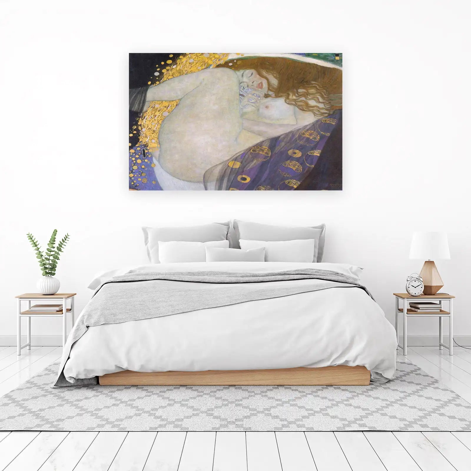 Gustav Klimt Embrace Wall Art - Art Nouveau Decor