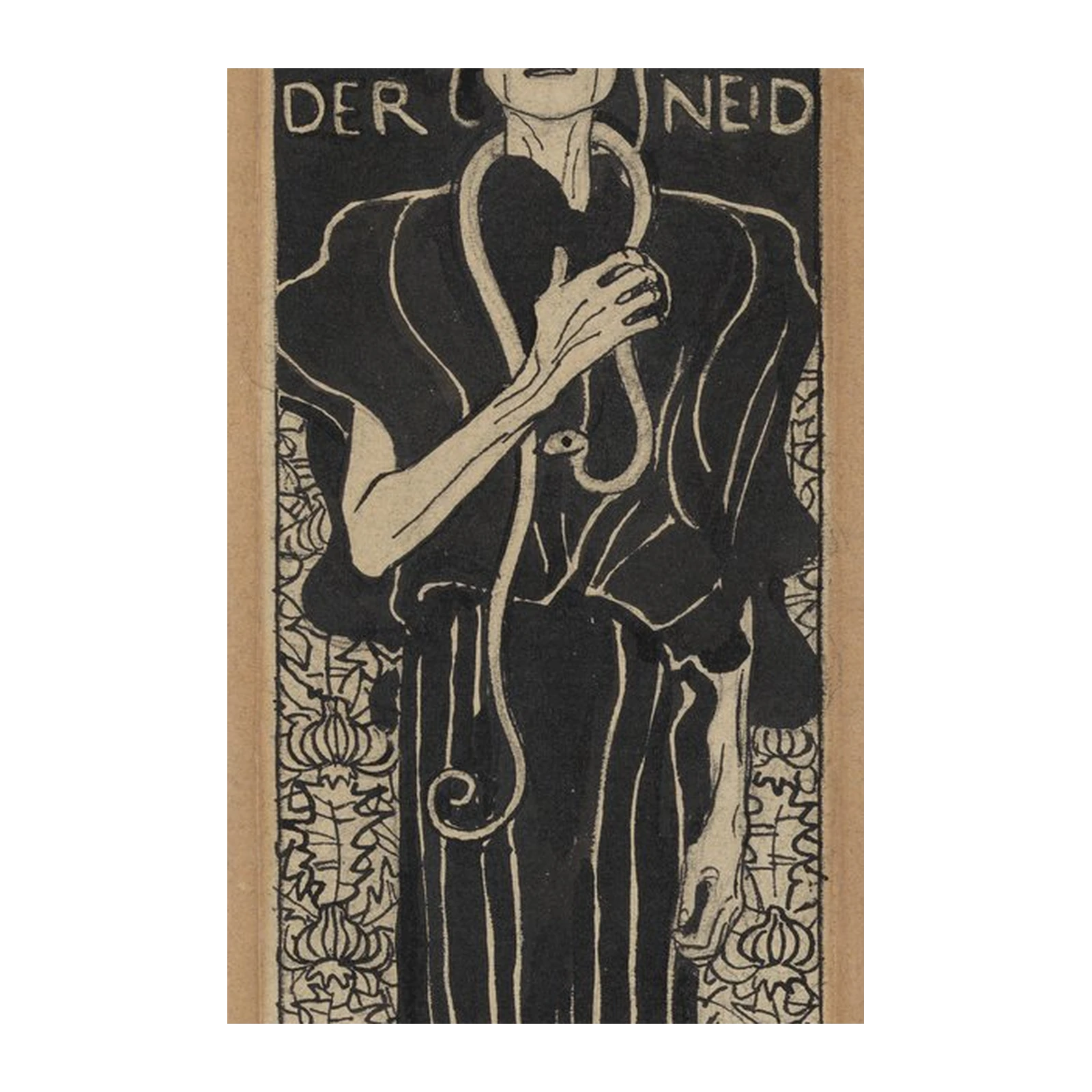 Gustav Klimt "Der Neid" Art Nouveau Wall Art