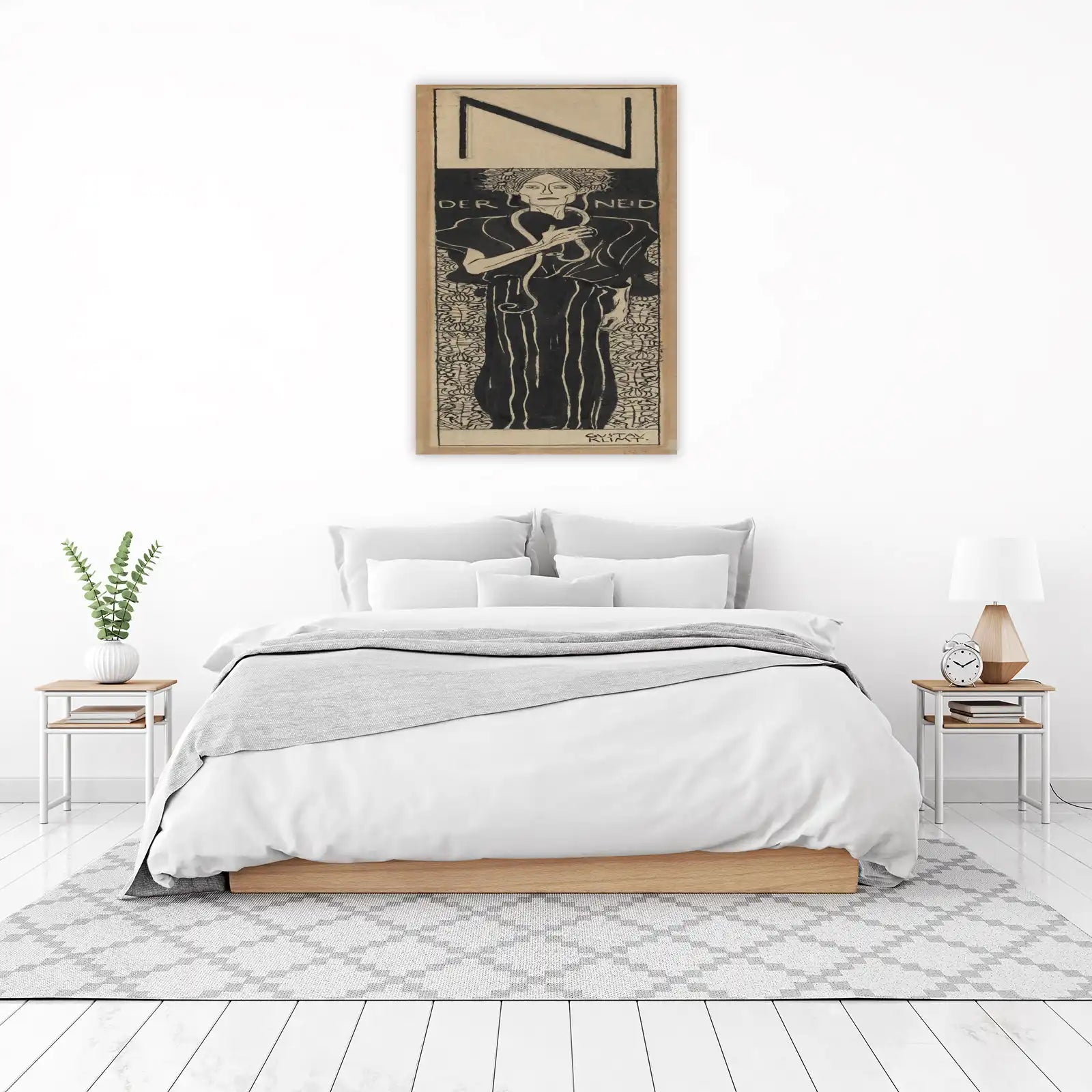 Gustav Klimt "Der Neid" Art Nouveau Wall Art