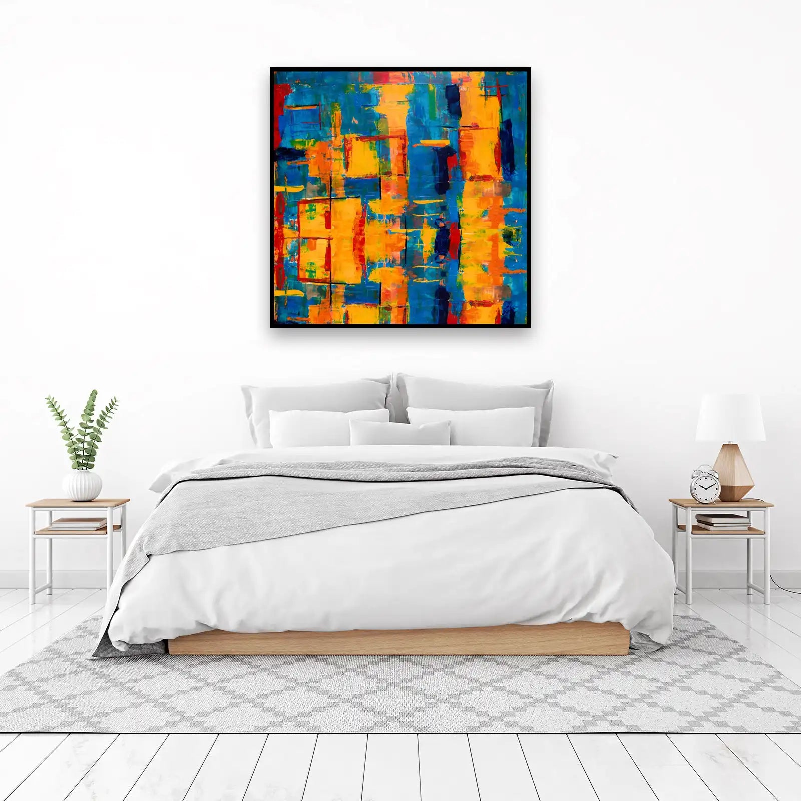 Vibrant Abstract Geometric Wall Art