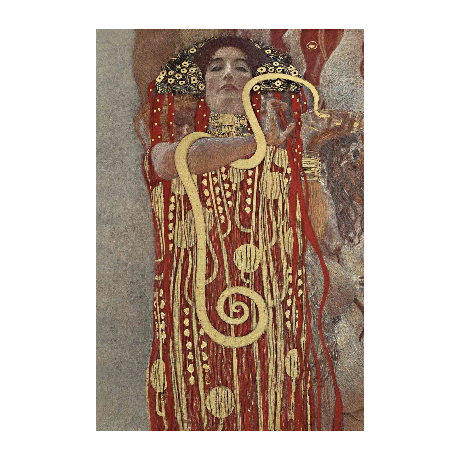Golden Serpent Klimt Style Wall Art Wall Art
